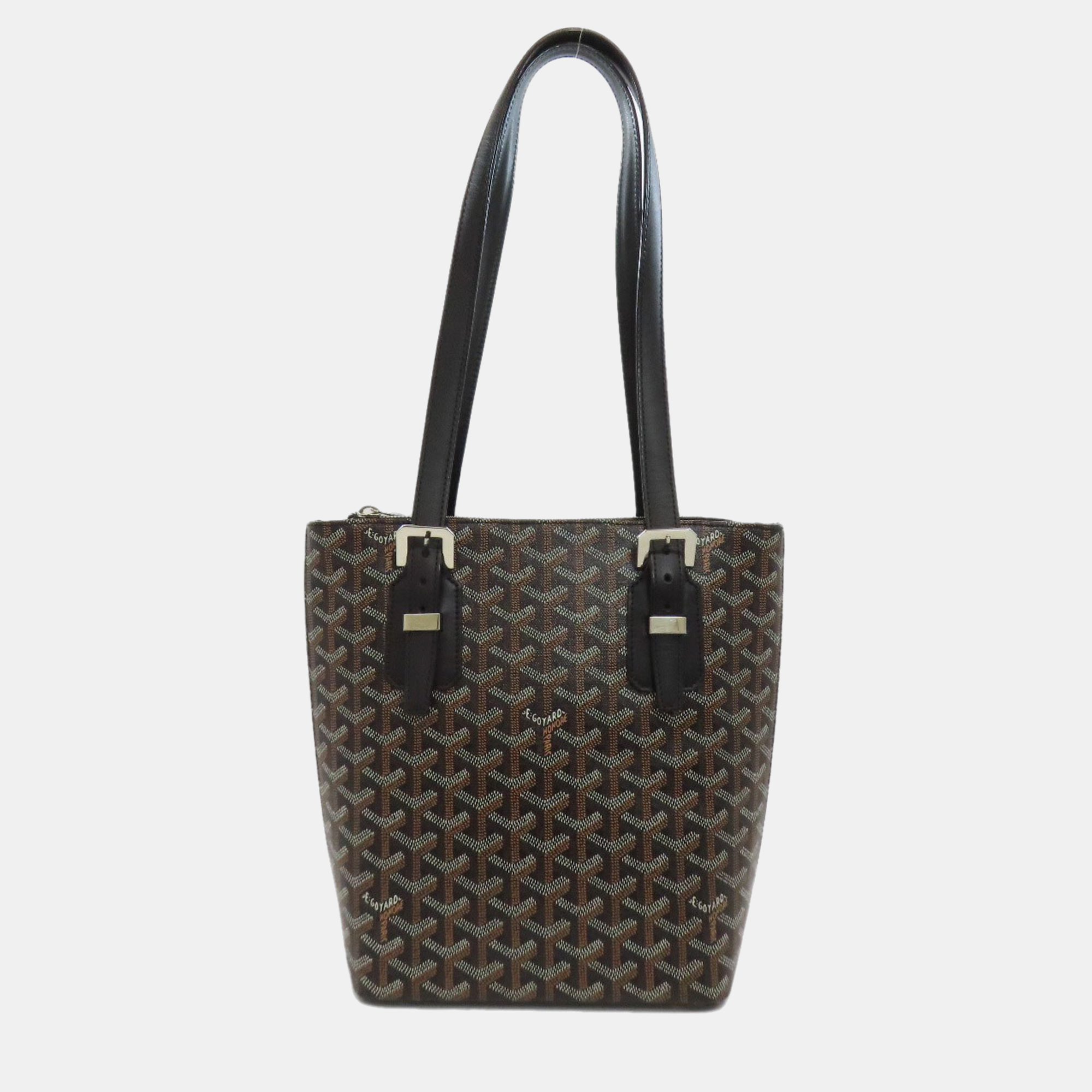 

Goyard Black Coated Canvas Marie Galante PM Tote