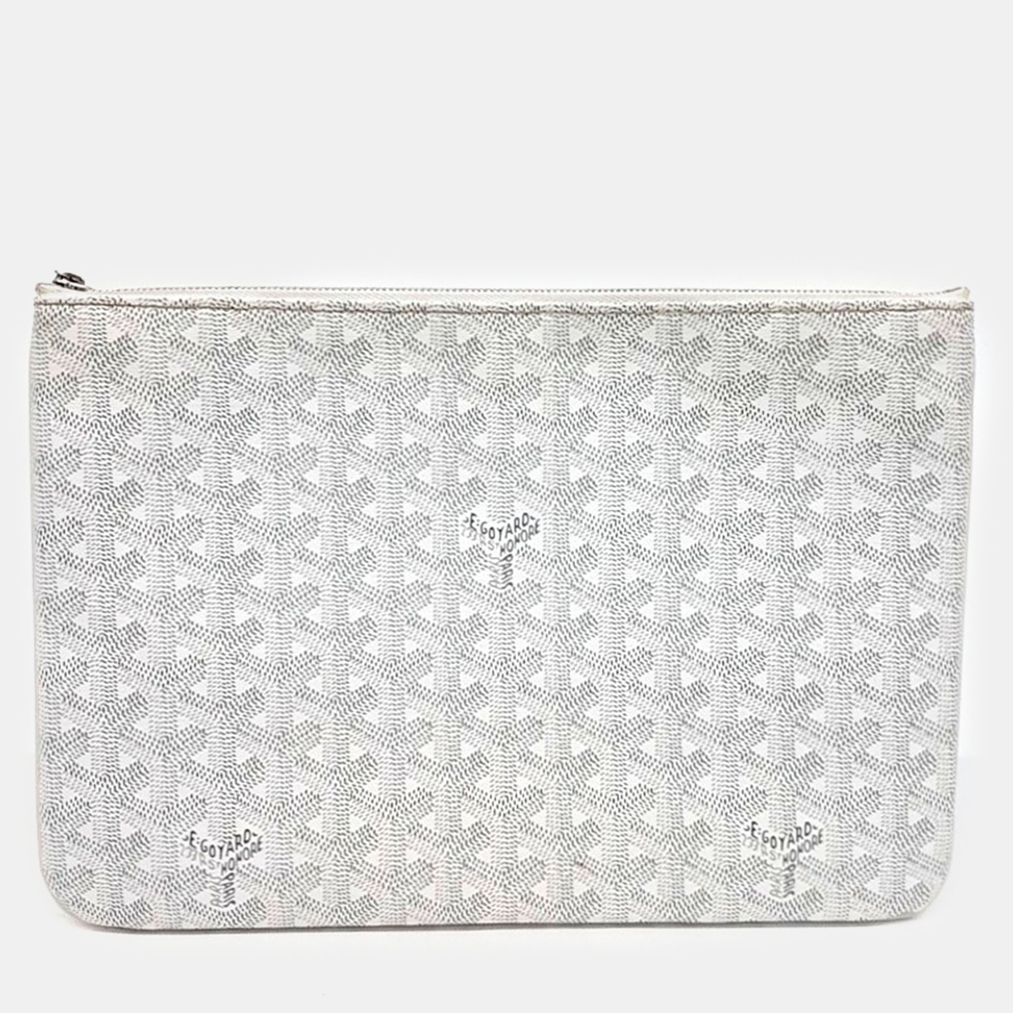 

Goyard White PVC Senna MM bag