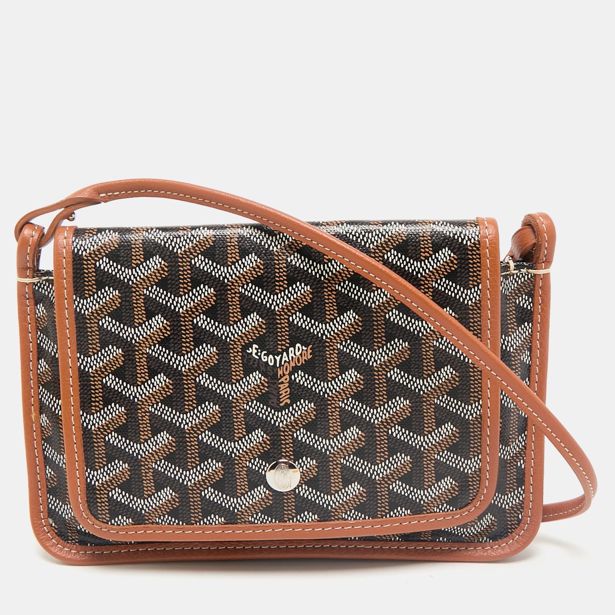 

Goyard Brown Goyardine Coated Canvas and Leather Plumet Crossbody Bag, Yellow