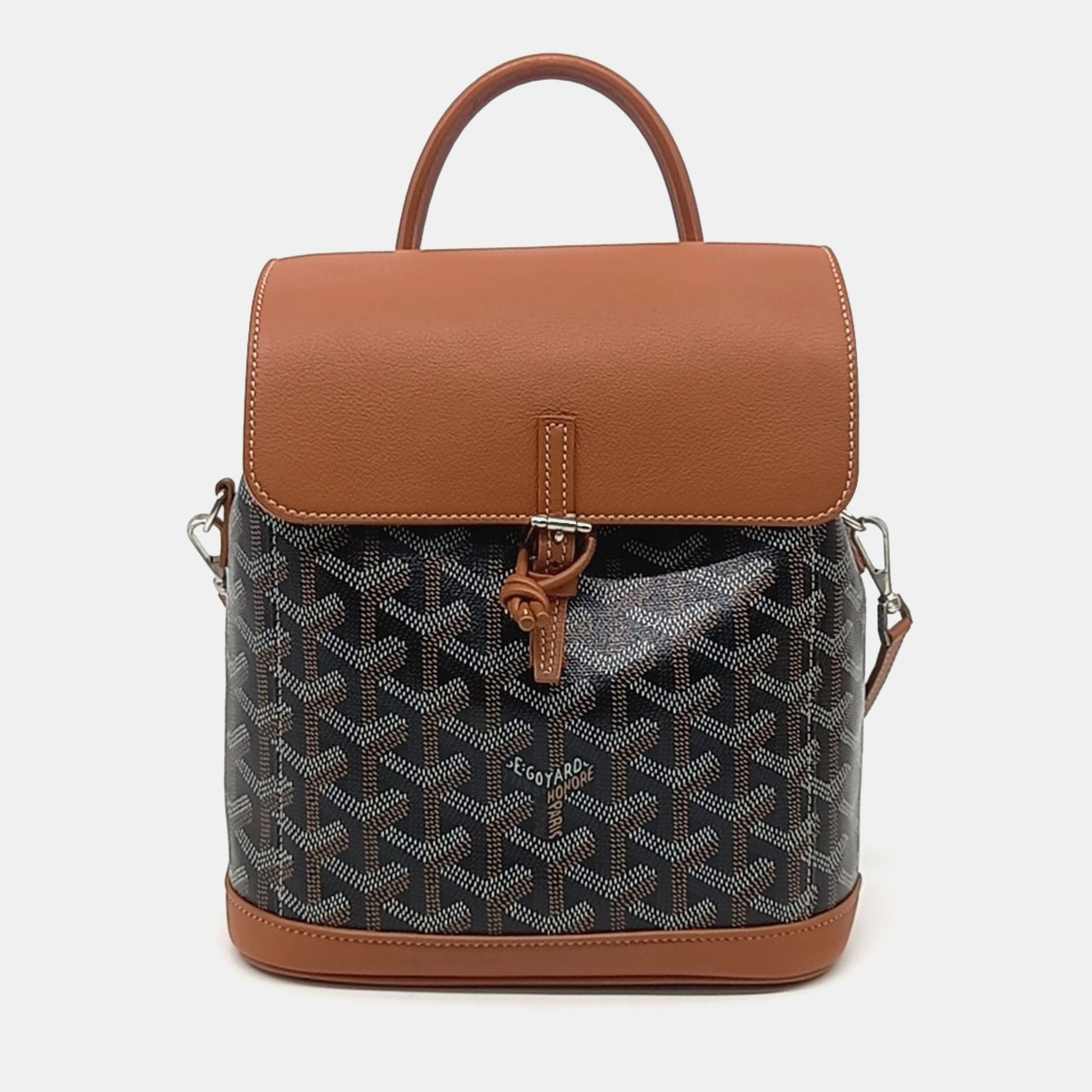 

Goyard Brown Leather and PVC Alpine Backpack Mini