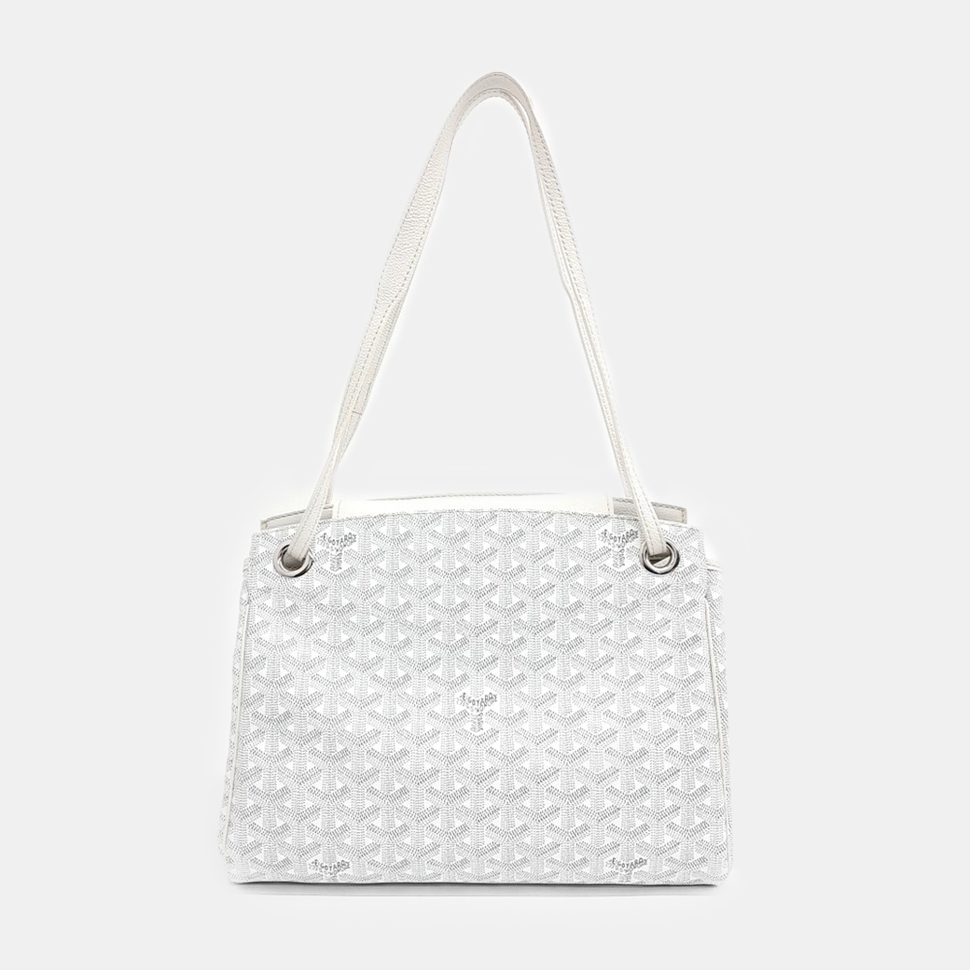 

Goyard White PVC Luette PM bag