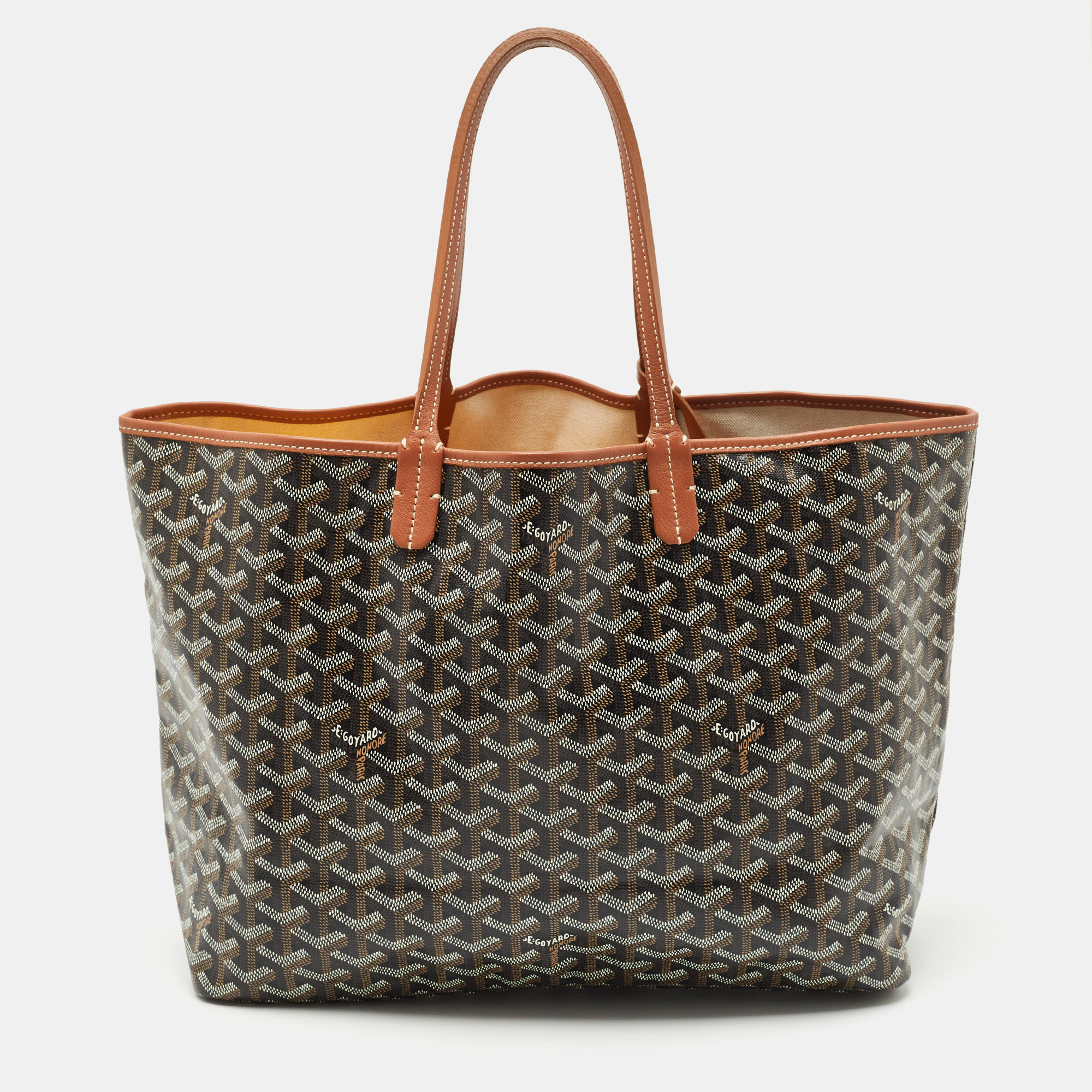 

Goyard Brown Goyardine Coated Canvas Saint Louis PM Tote