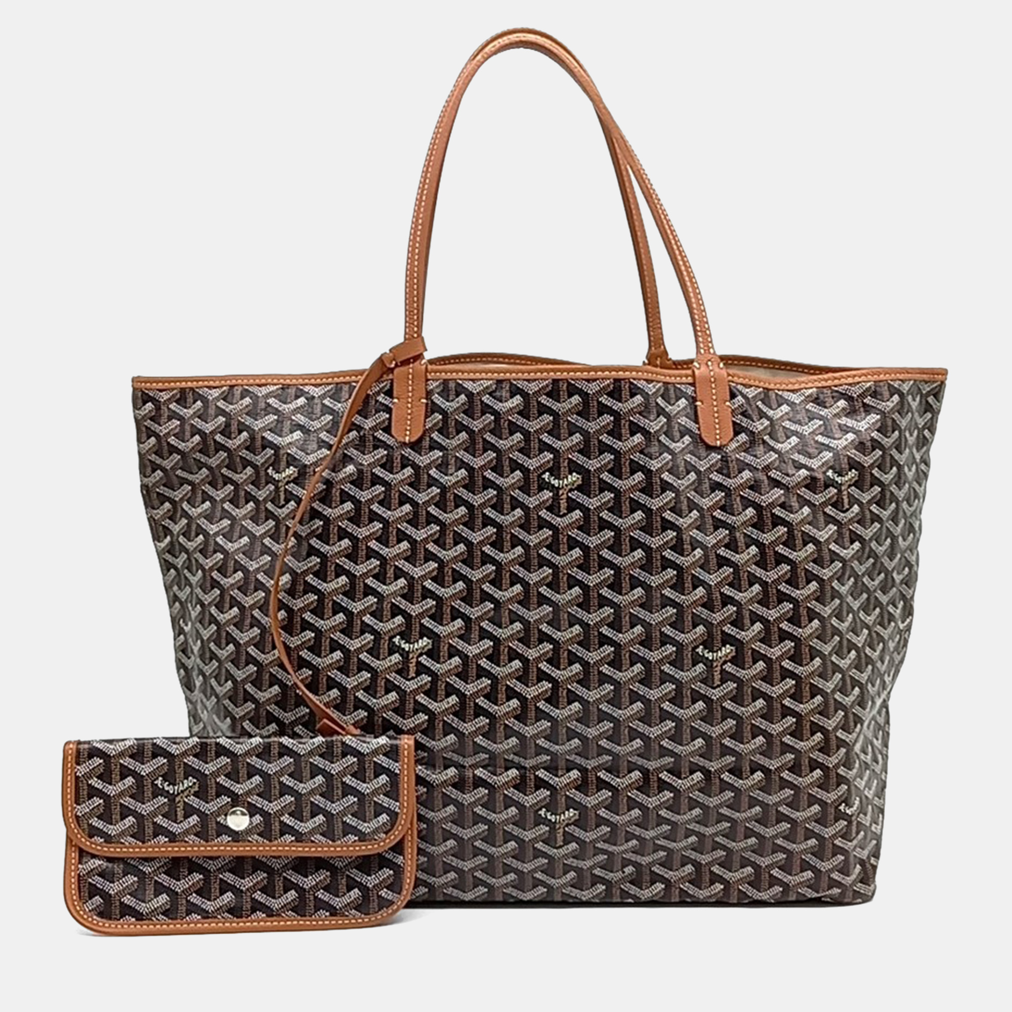 

Goyard Black Brown PVC Saint Louis GM bag