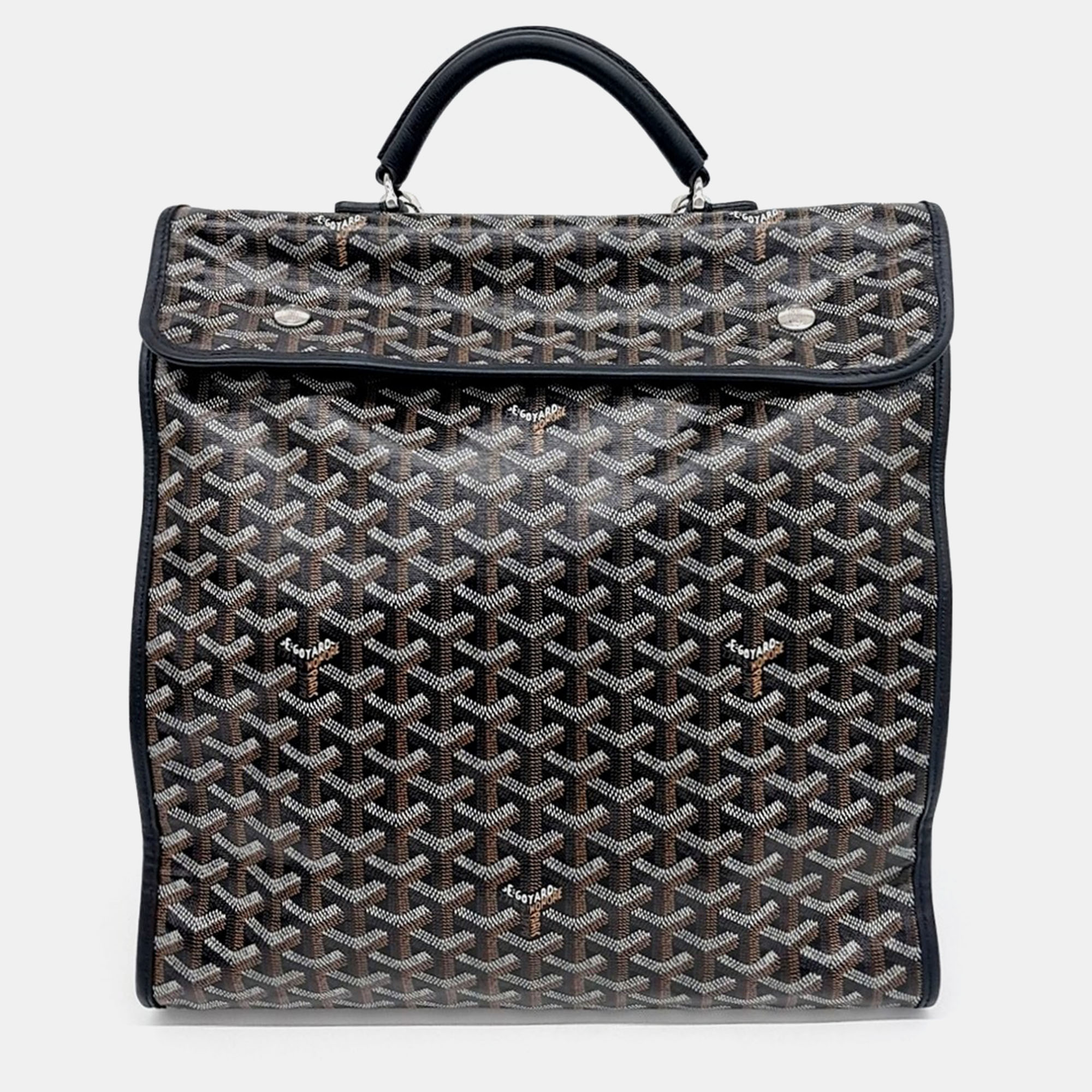 

Goyard Black Brown PVC menstrual bag