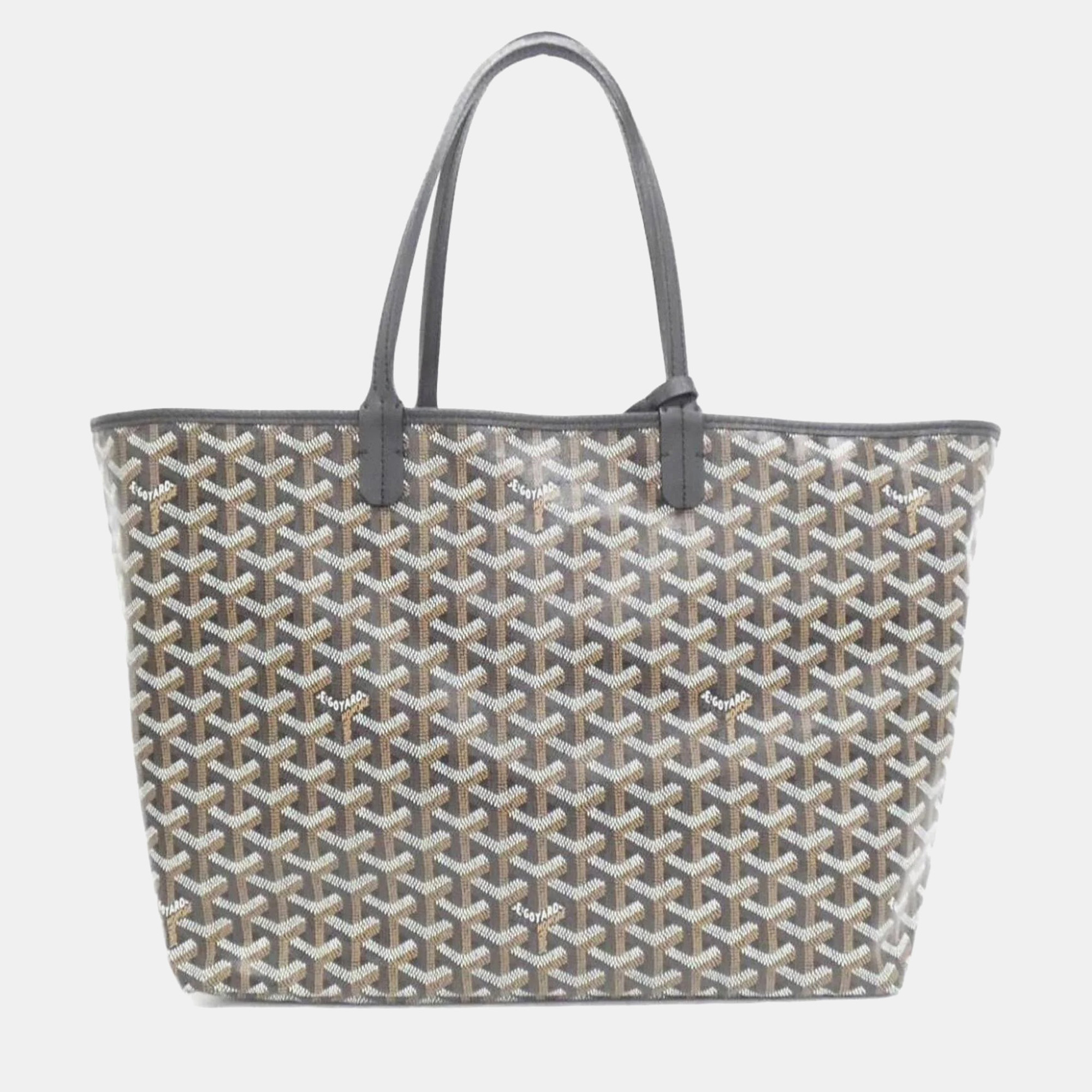 

Goyard Saint Louis PM Black Goyardine Canvas Handbag