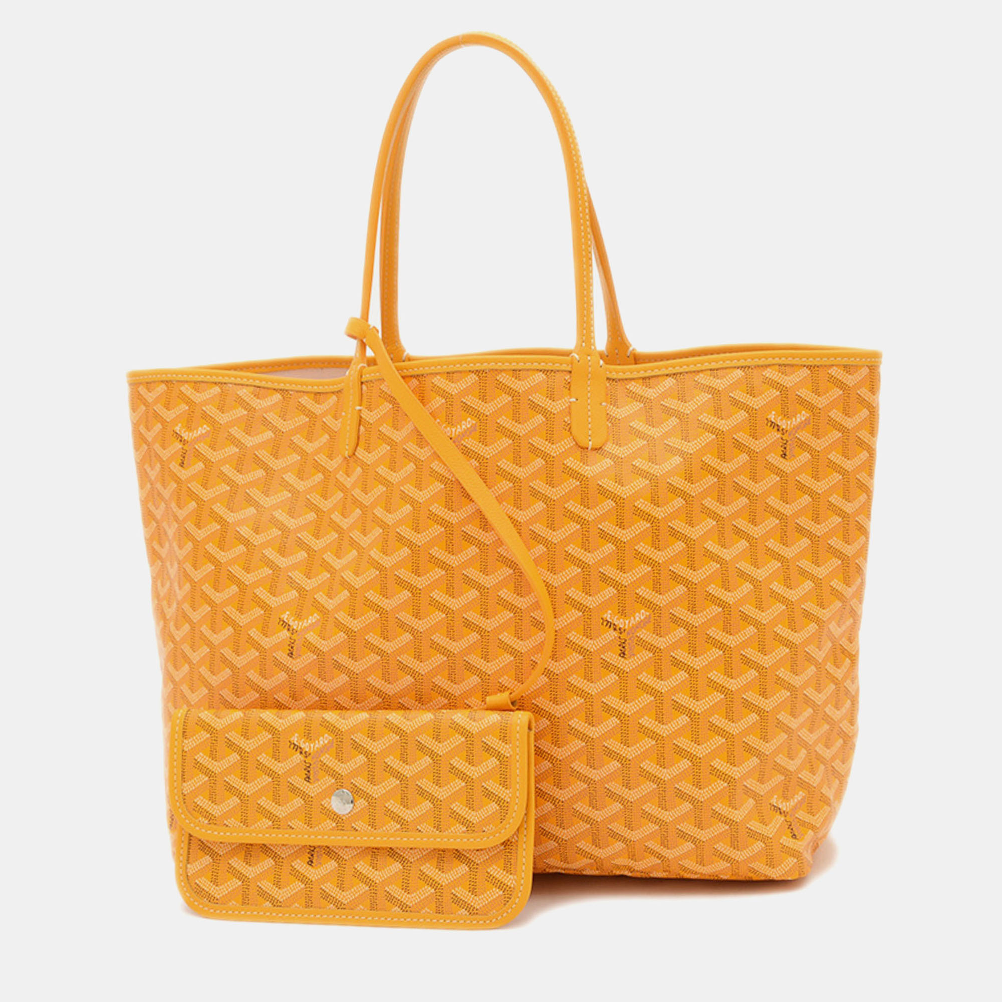 

Goyard Saint Louis PM Yellow Goyardine Canvas Tote Bag