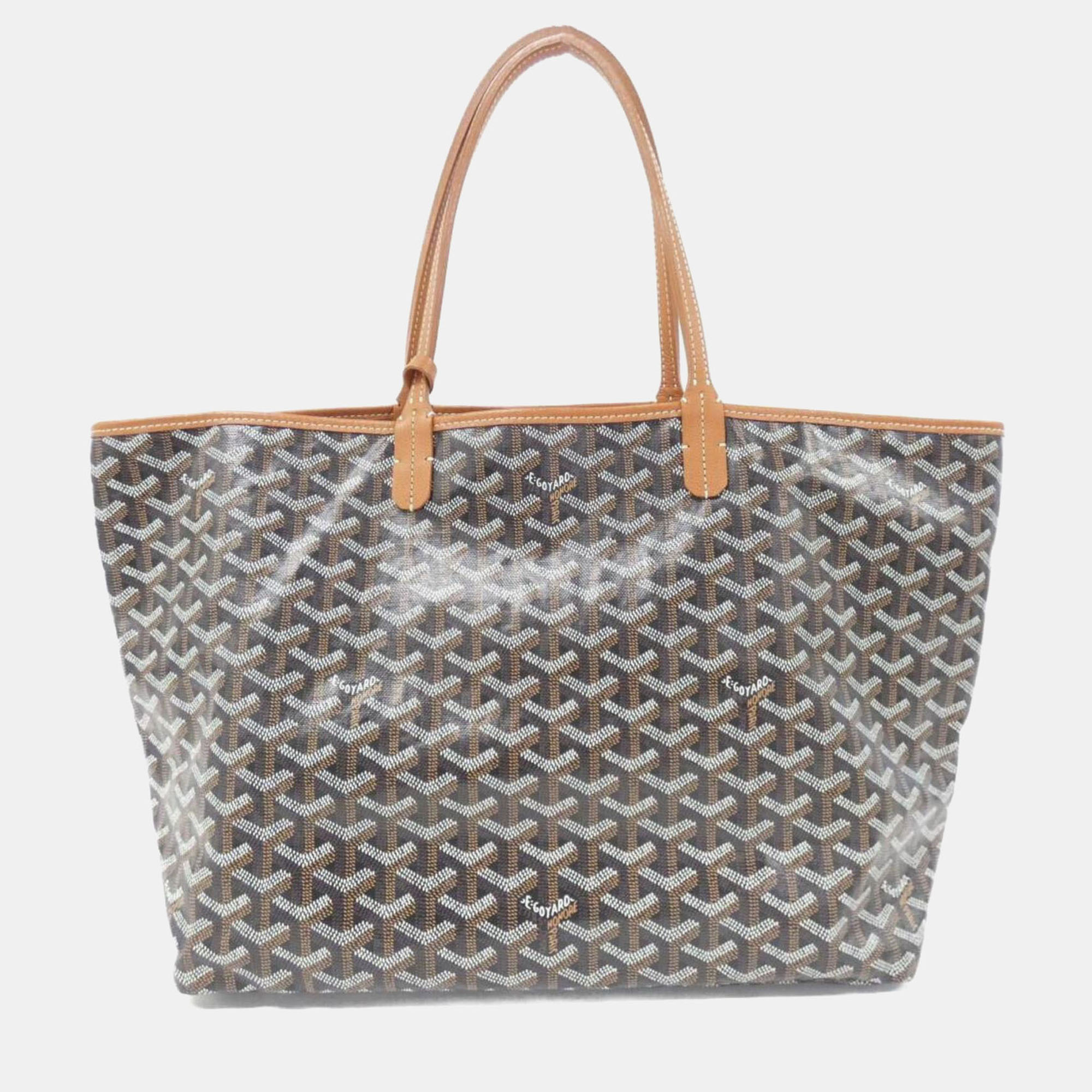 

Goyard Saint Louis PM Goyardine Canvas Tote Bag, Black