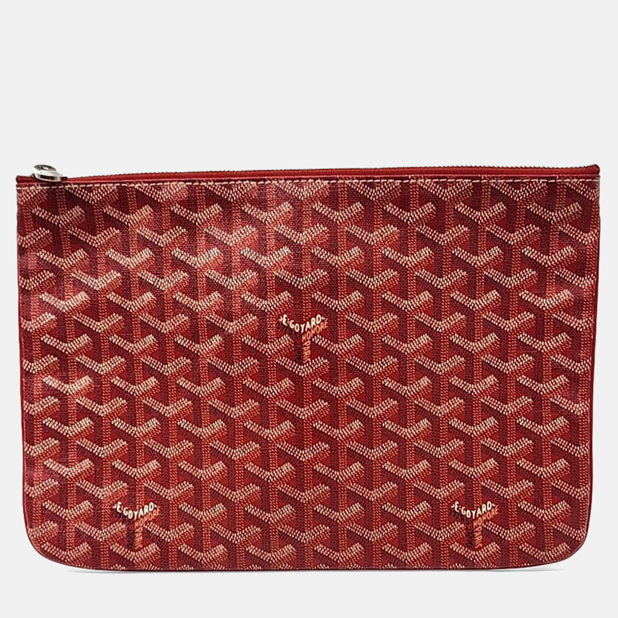 

Goyard Red PVC Sena MM