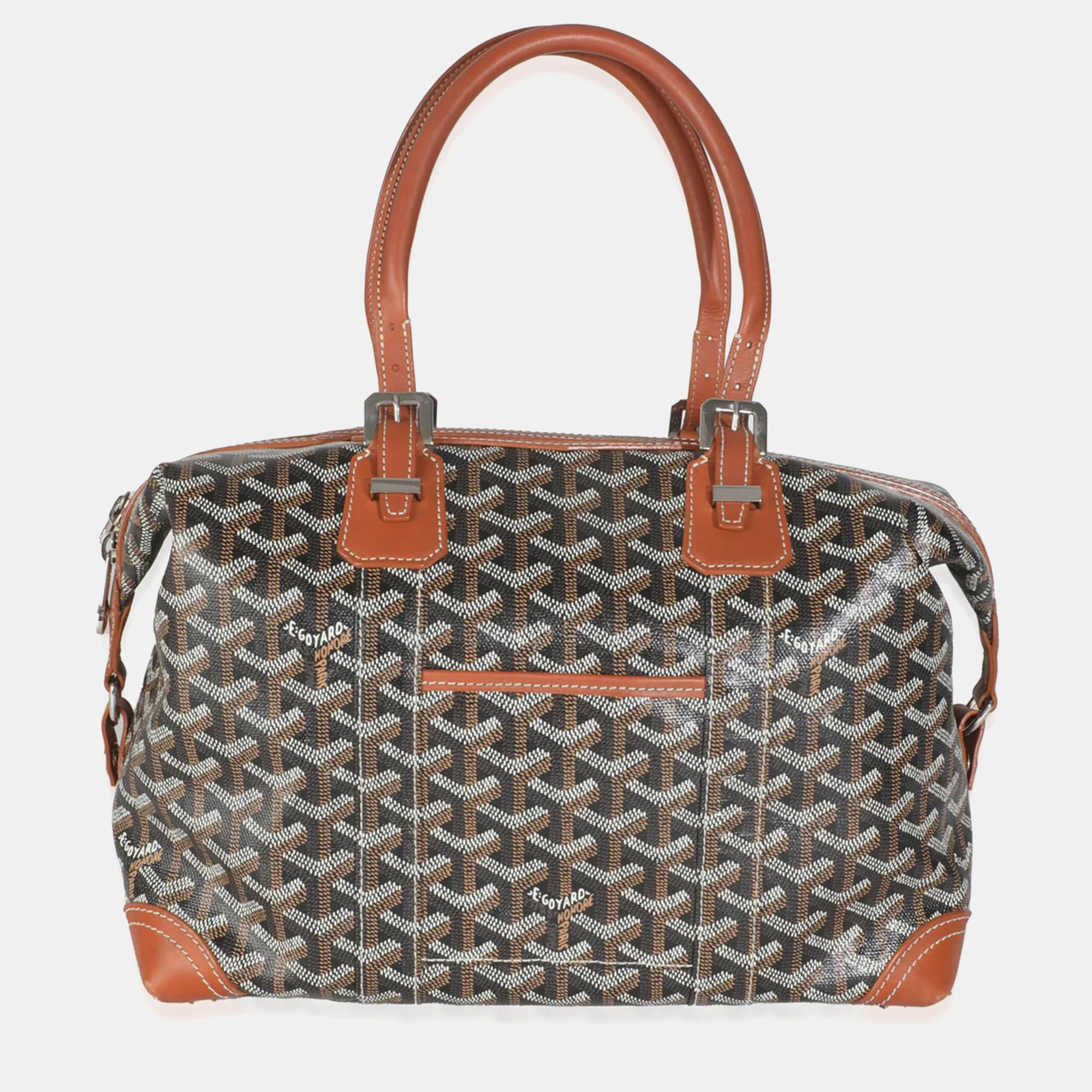 

Goyard Gold/Black Goyardine Canvas Boeing 30 Bag