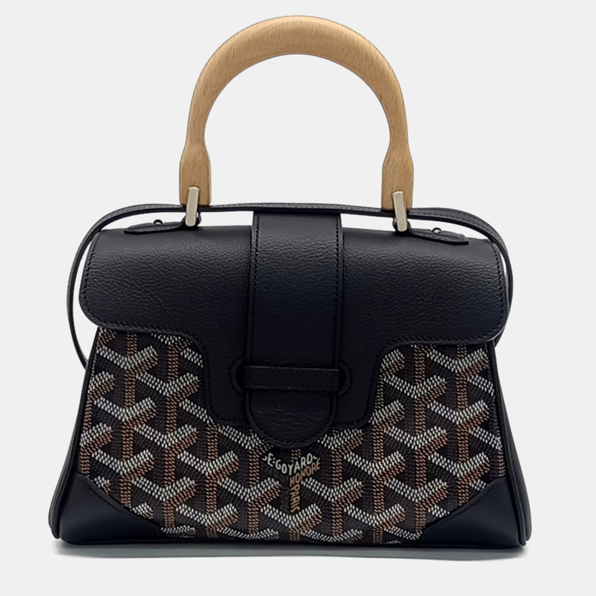 

Goyard Black Multicolor Leather Saigon Mini