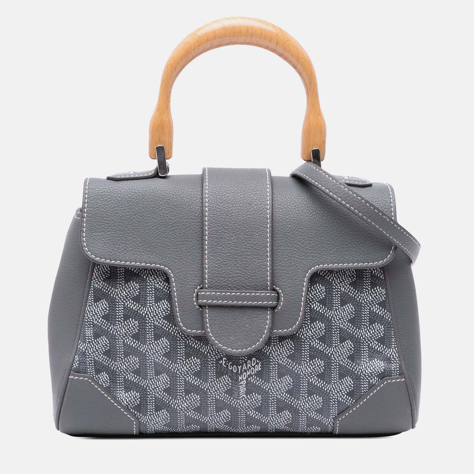 

Goyard Saigon Souple Mini Goyardine Bag, Grey