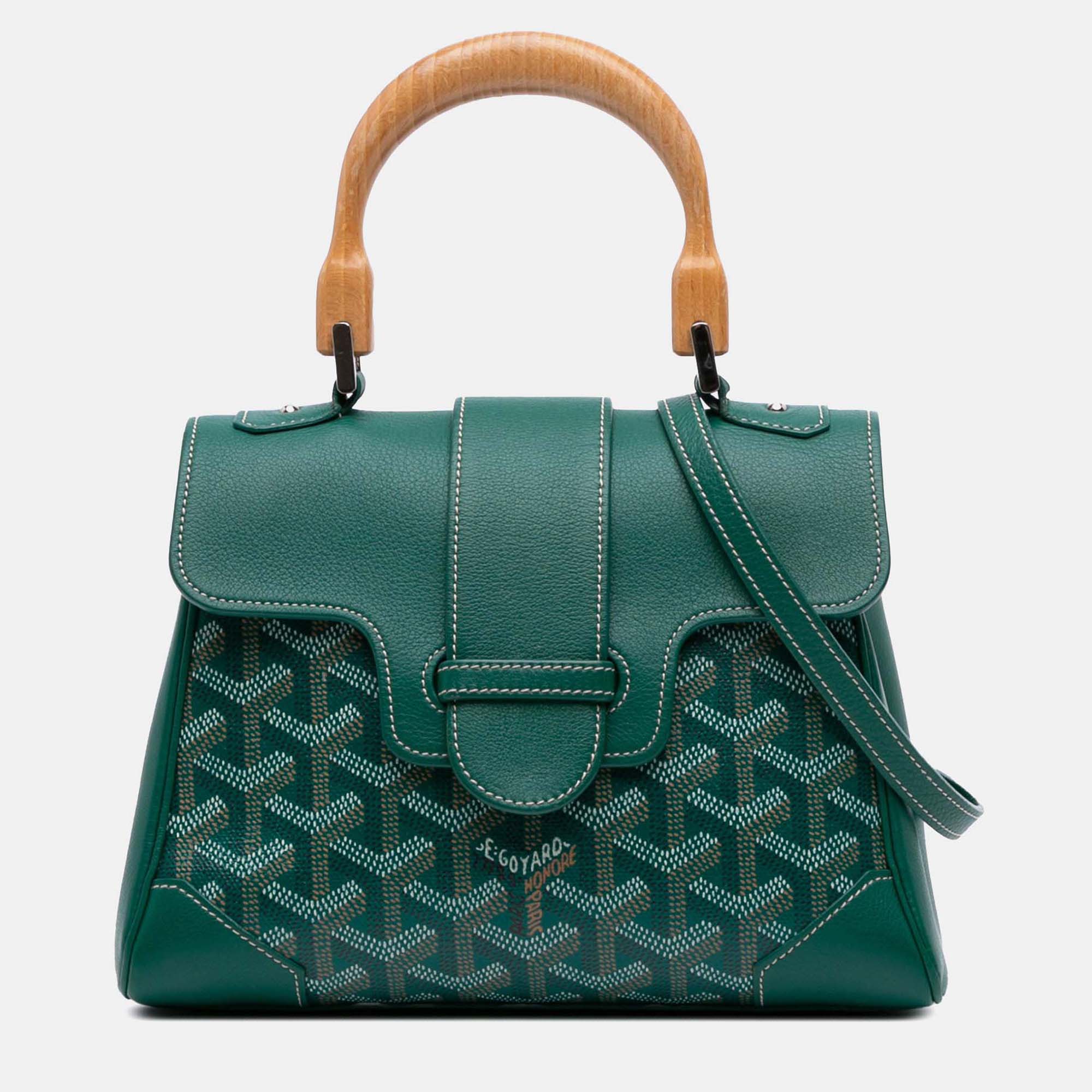 

Goyard Saigon Souple Mini Goyardine Bag, Green