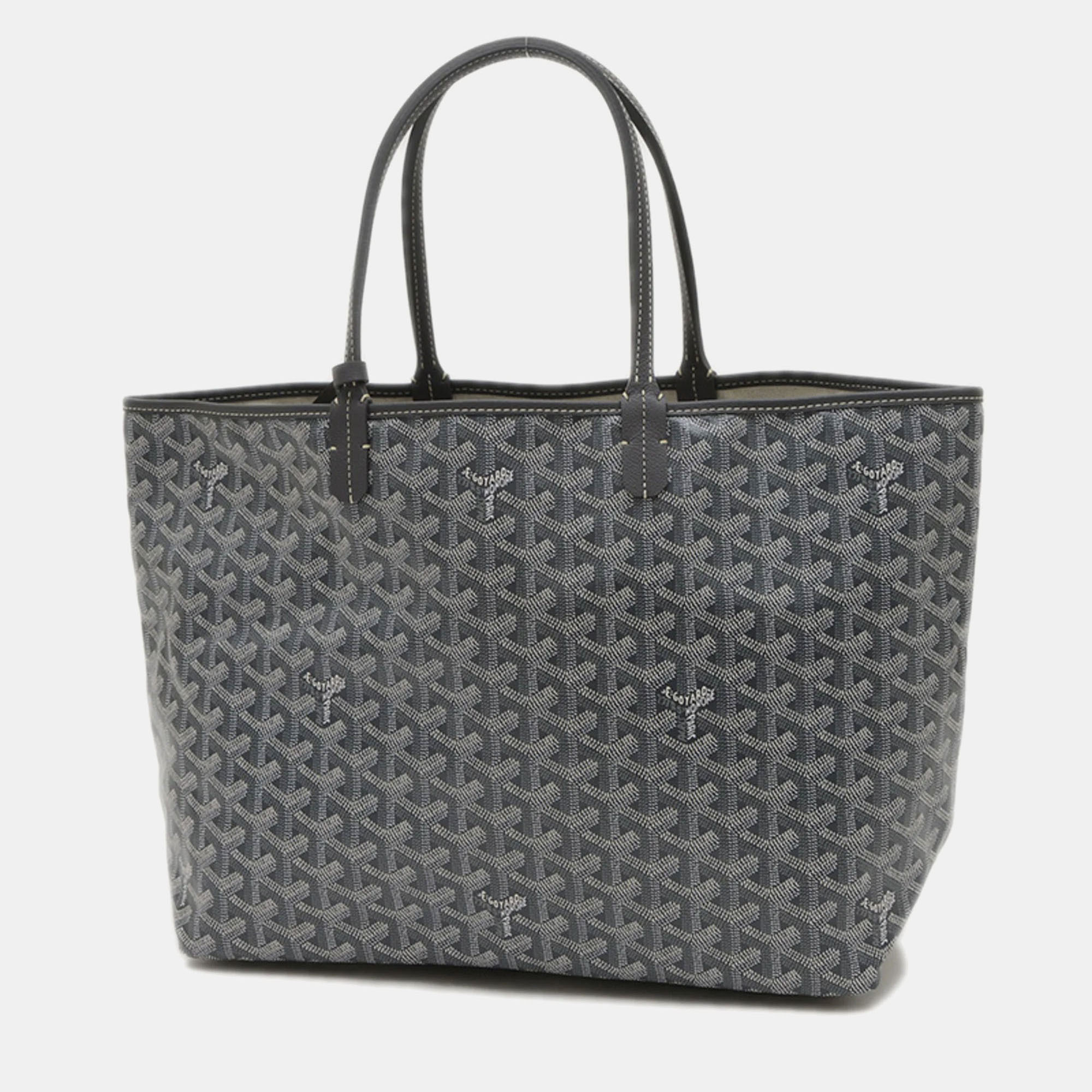 

Goyard Saint Louis Pm Tote Bag Goyardine Canvas Grey