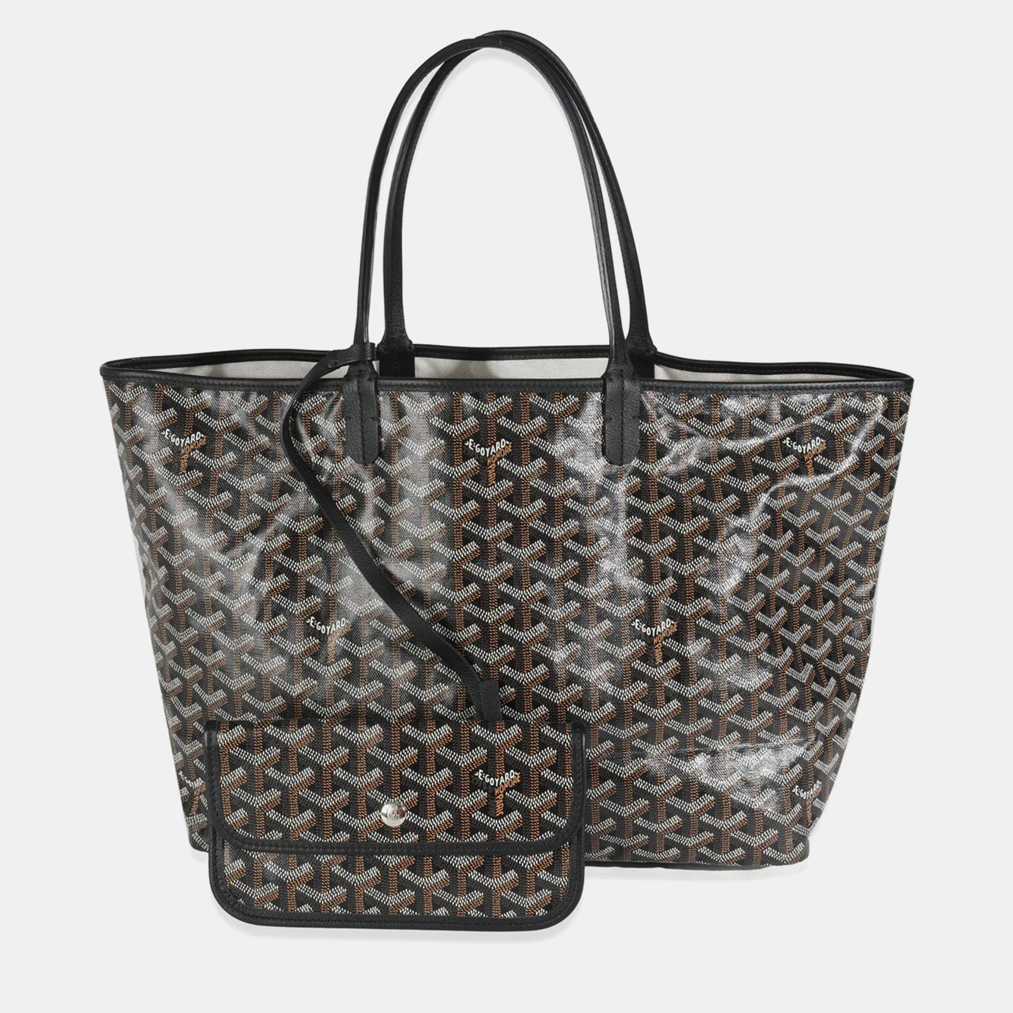

Goyard Black Goyardine Canvas Saint Louis PM