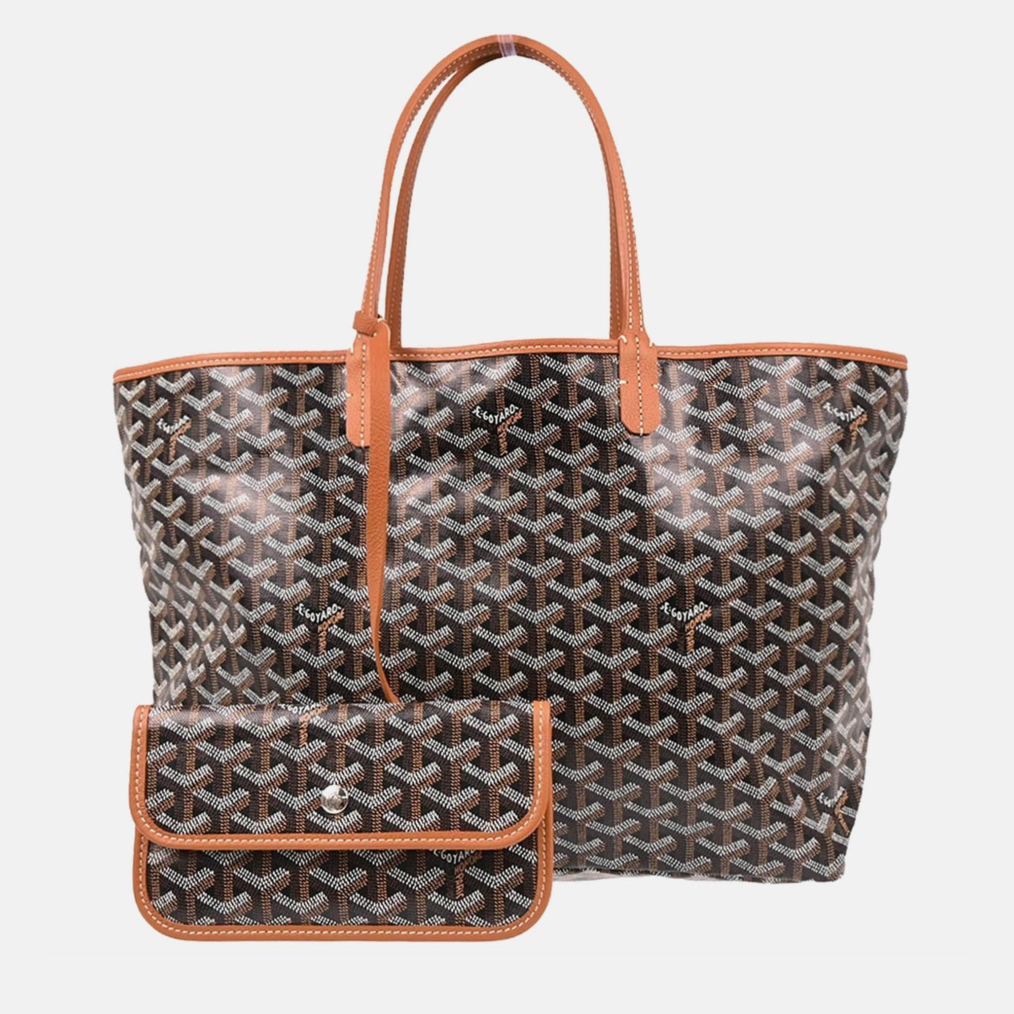 

Goyard Saint Louis PM Black Goyardine Canvas Tote Bag