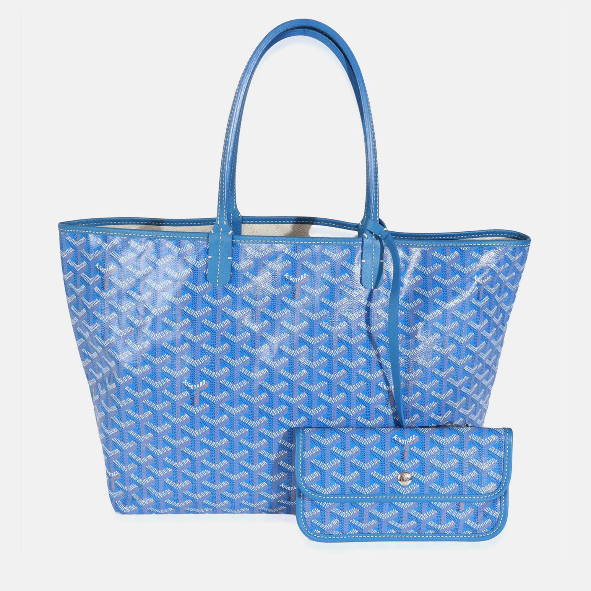 

Goyard Blue Goyardine Canvas Saint Louis PM