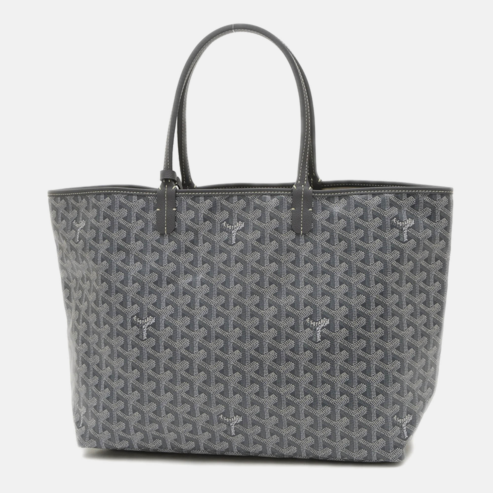 Pre-owned Goyard Ine Canvas Grey In Gray