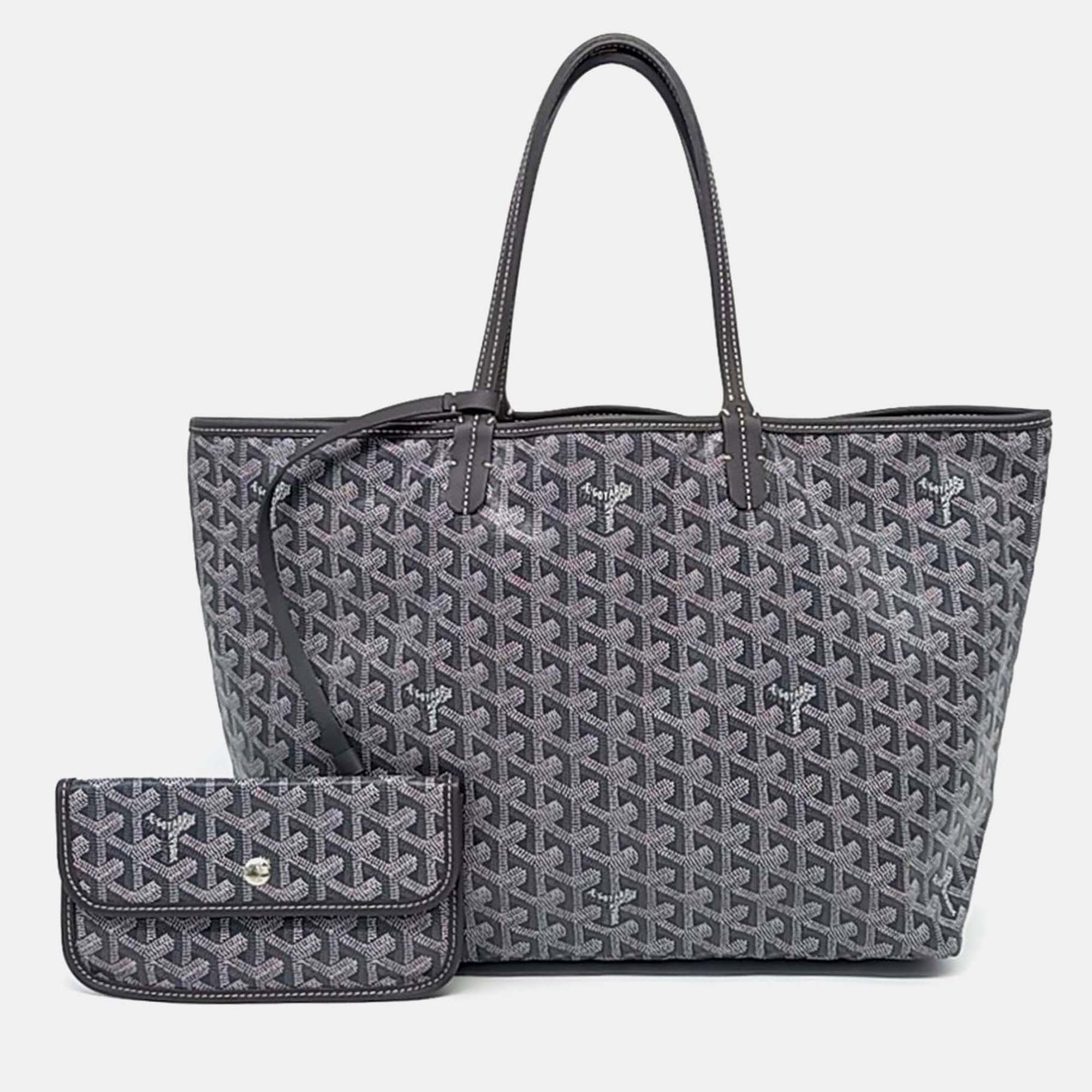 

Goyard Grey Leather and PVC Saint Louis PM
