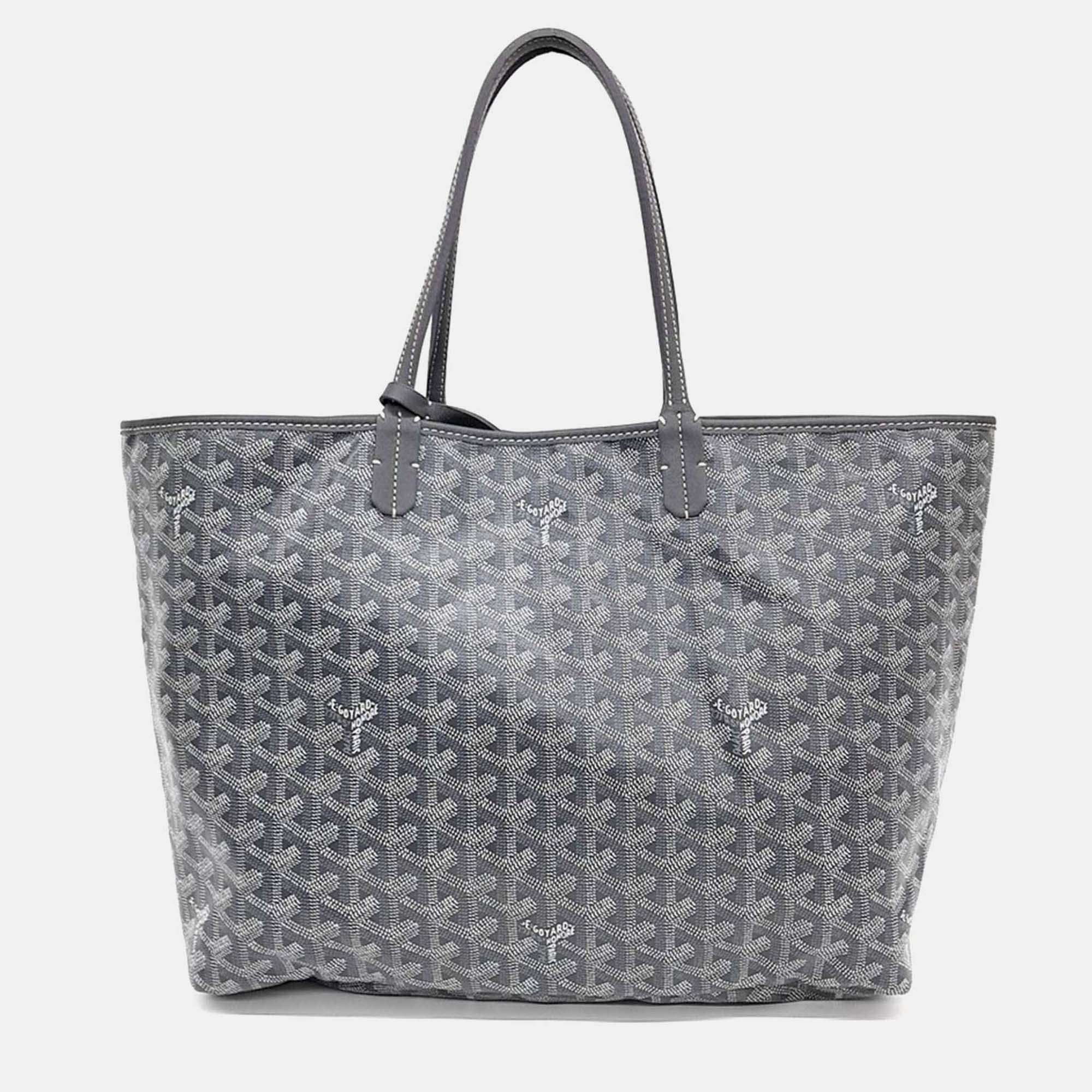 

Goyard Grey Leather and PVC Saint Louis PM