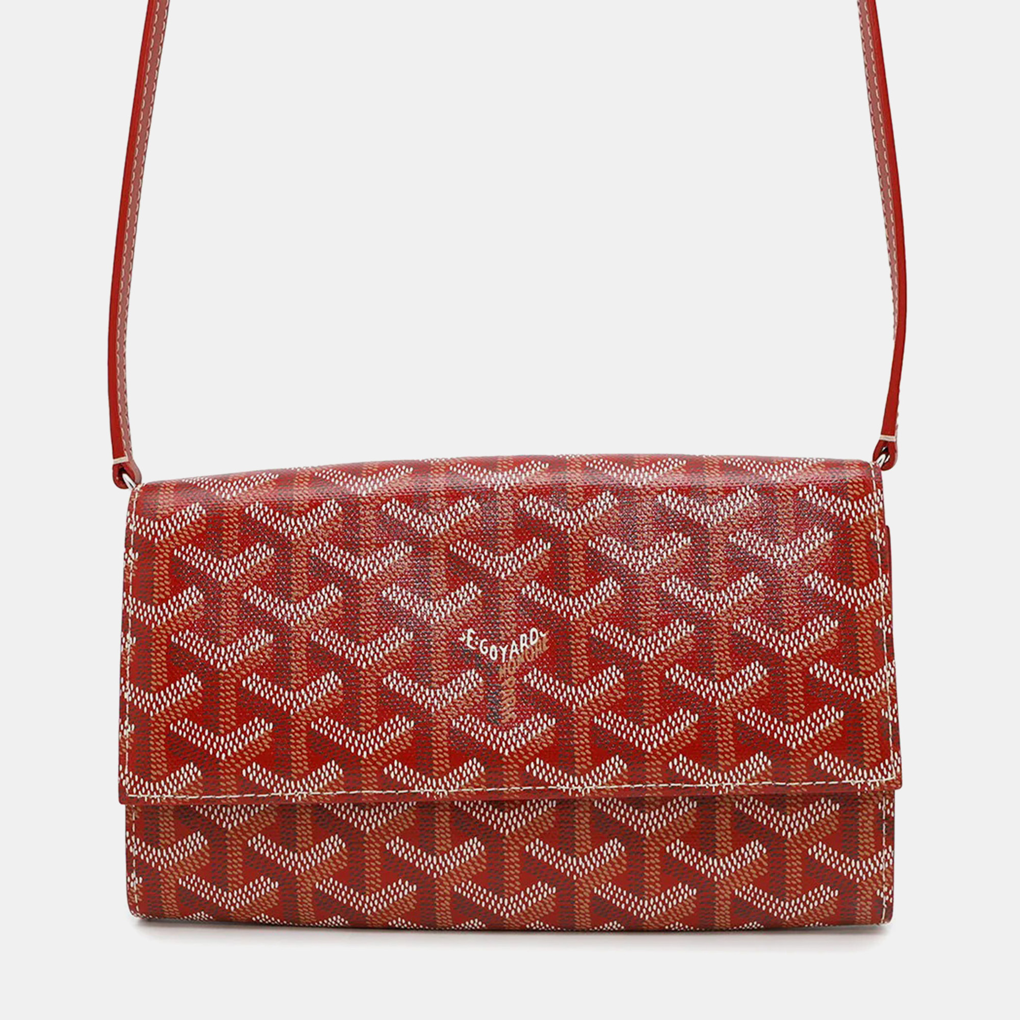 

Goyard Varenne Red PVC Leather Shoulder Wallet