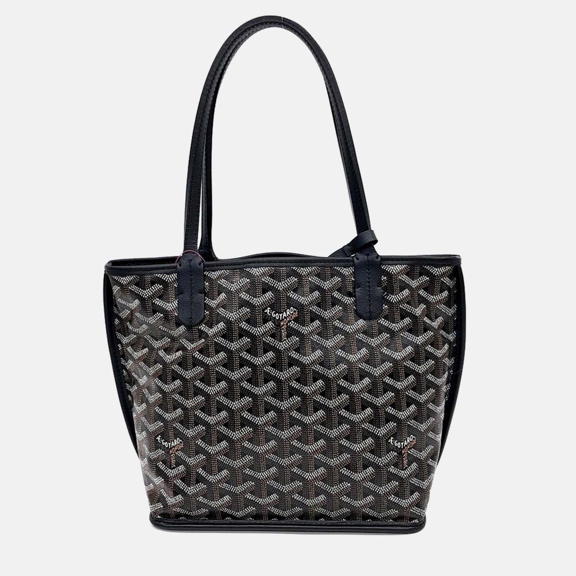 

Goyard Mini Anjou Black Canvas Bag
