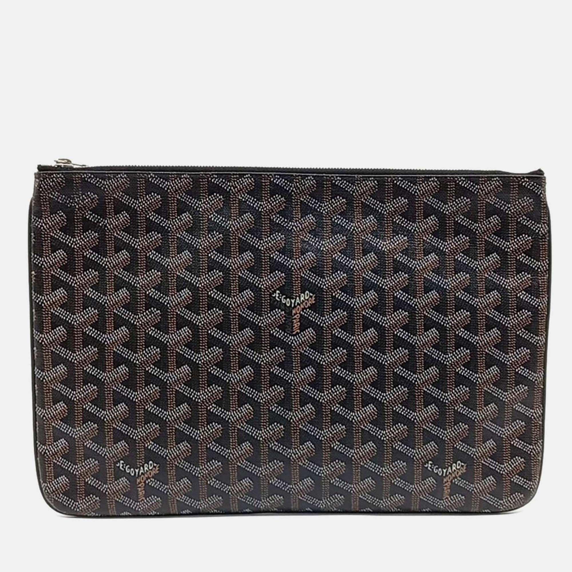 

Goyard Black Coated Canvas Goyard Senna MM