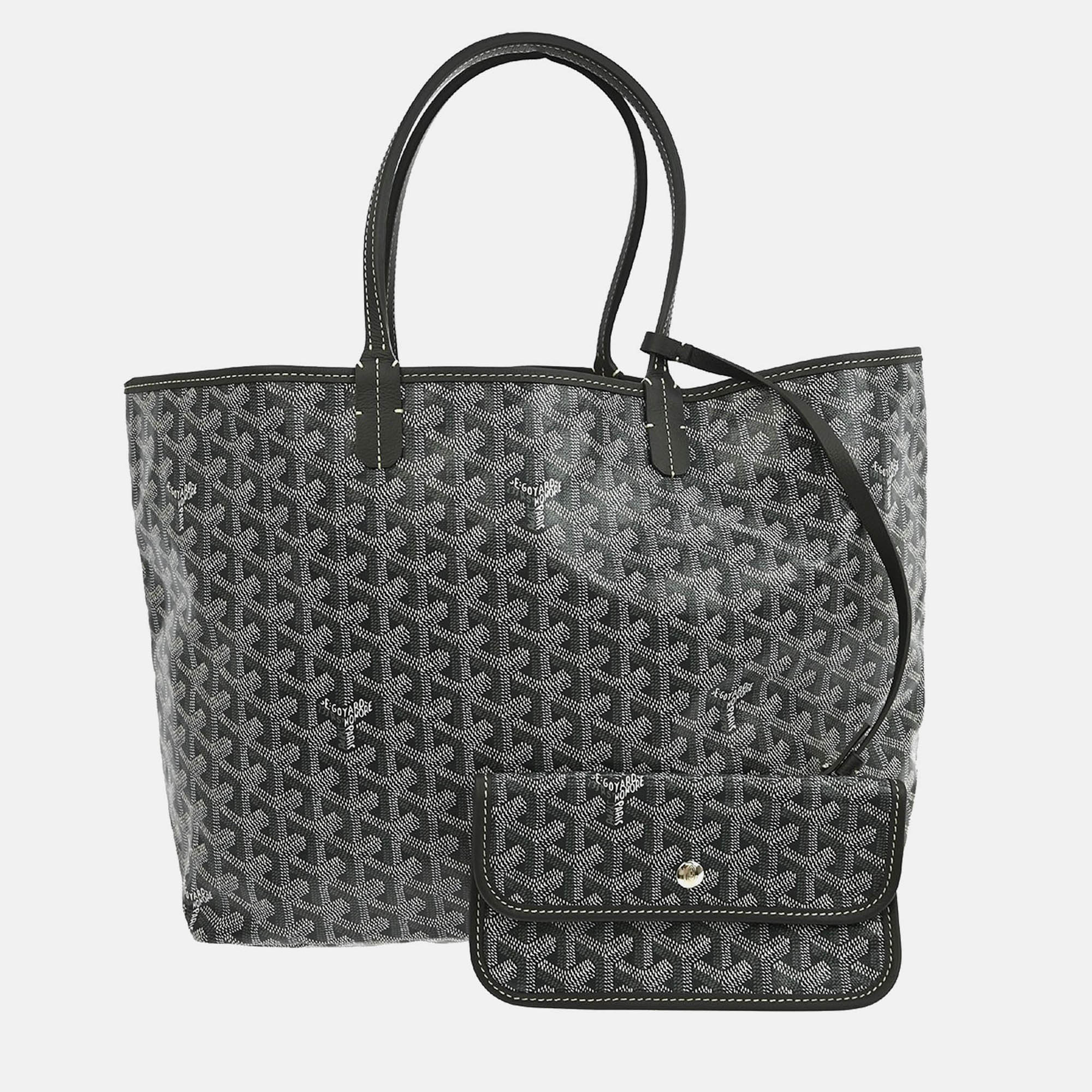 Pre-owned Goyard Gray Saint Louis Pm Tote Bag
