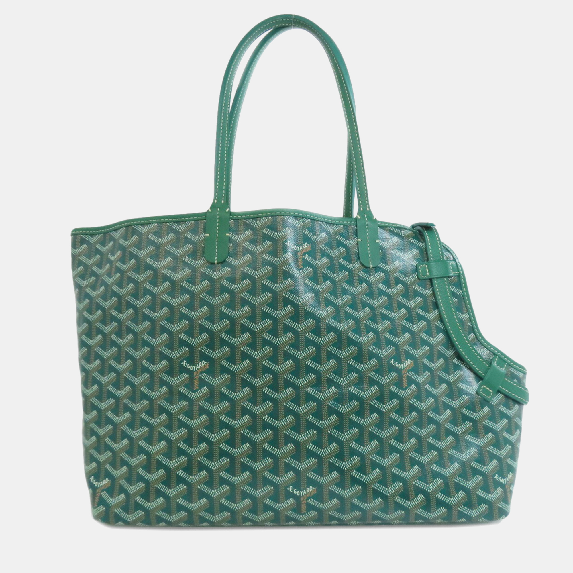 

Goyard Cyan Green Tote Bag Coated Canvas