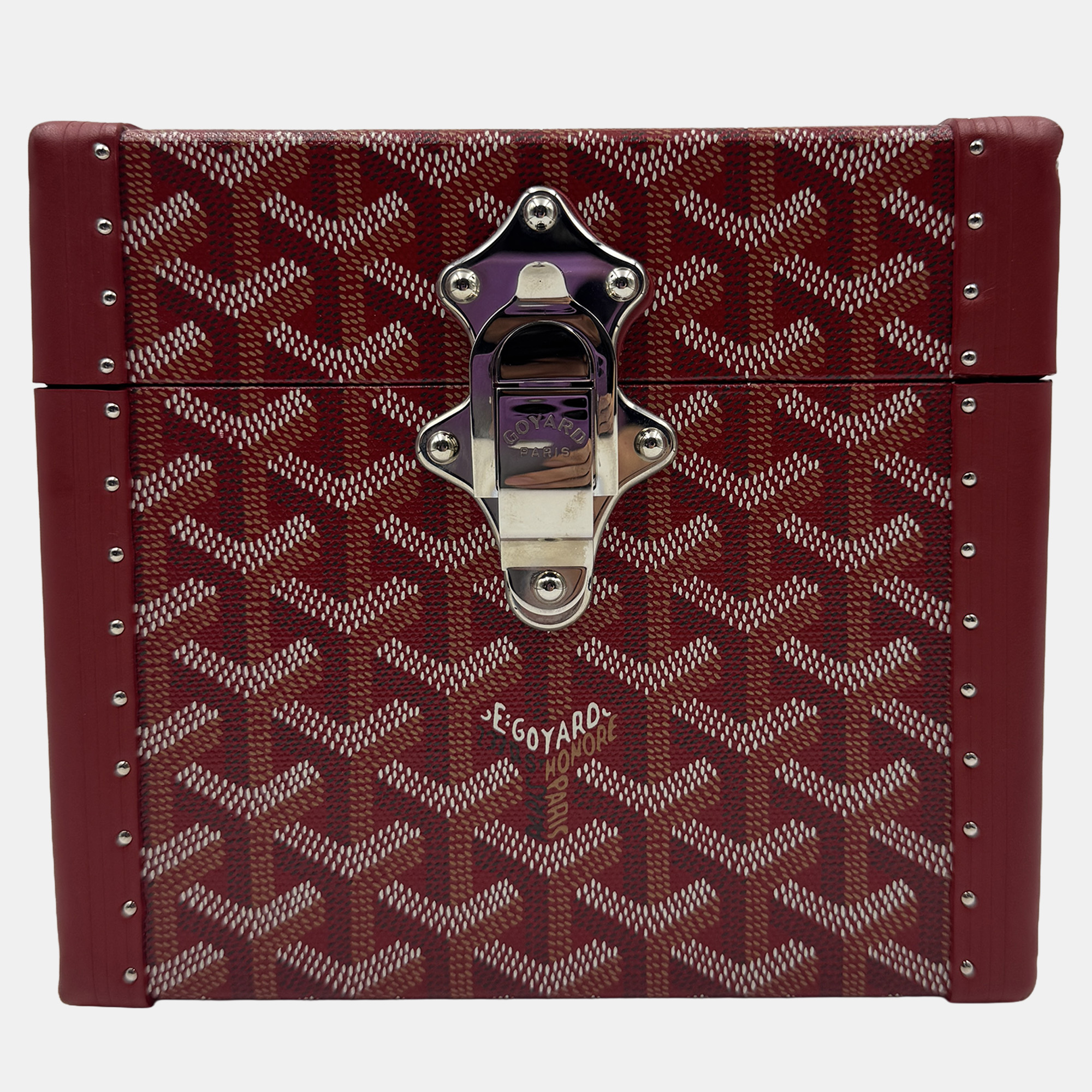 

GOYARD PAPILON red jewllery truck with mirror