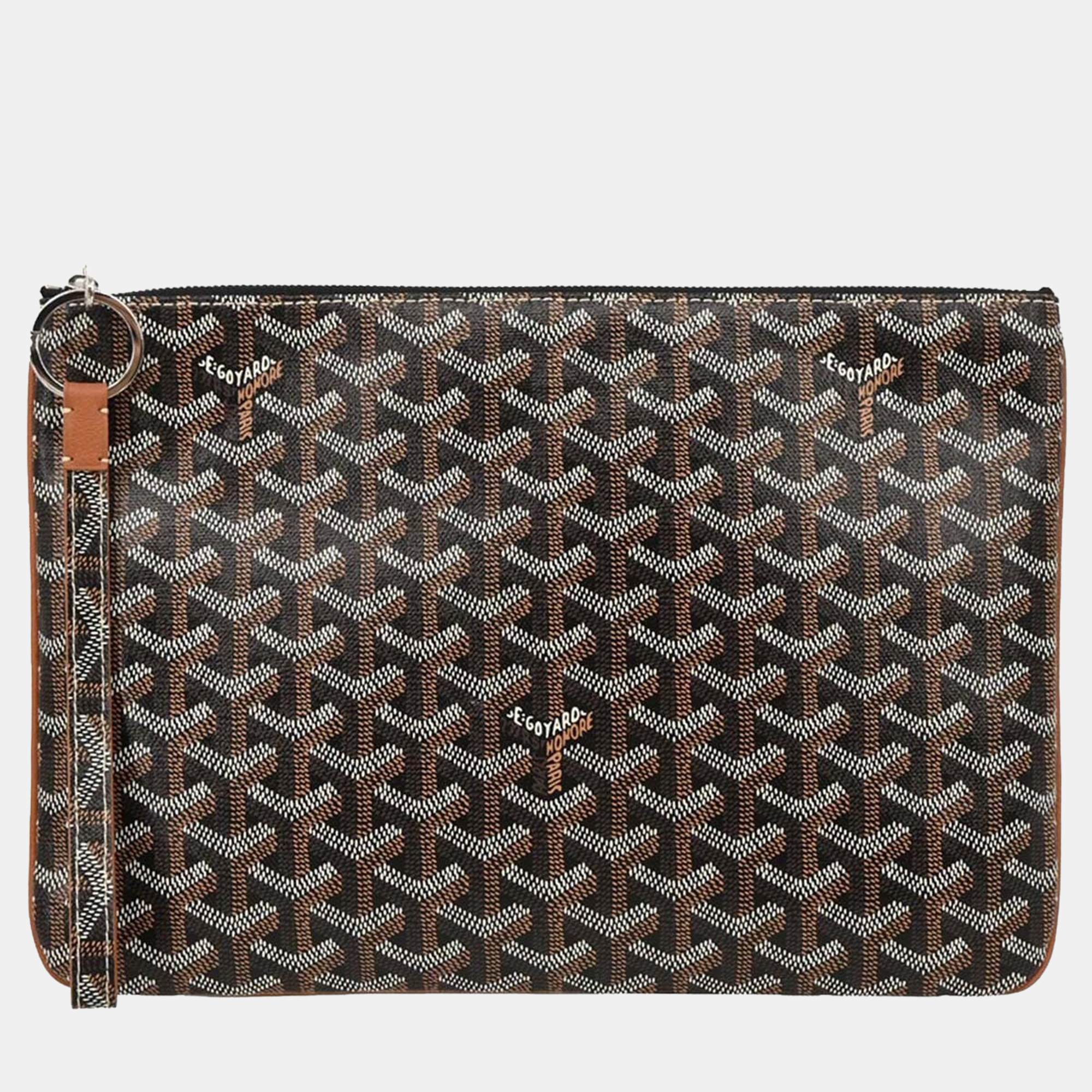 

Goyard Black Senat MM Clucth Bag, Brown