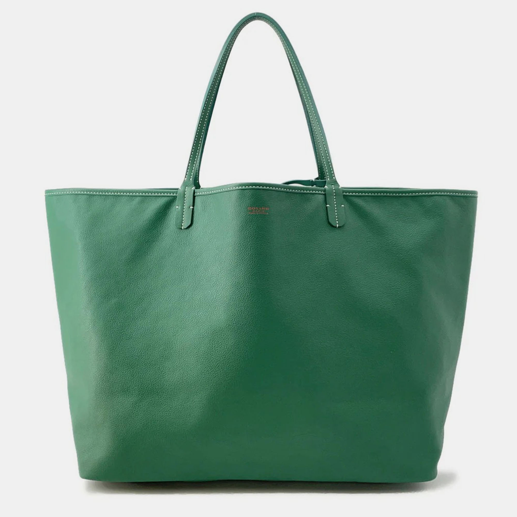 

Goyard Anju Green Canvas Leather GM Shoulder Bag