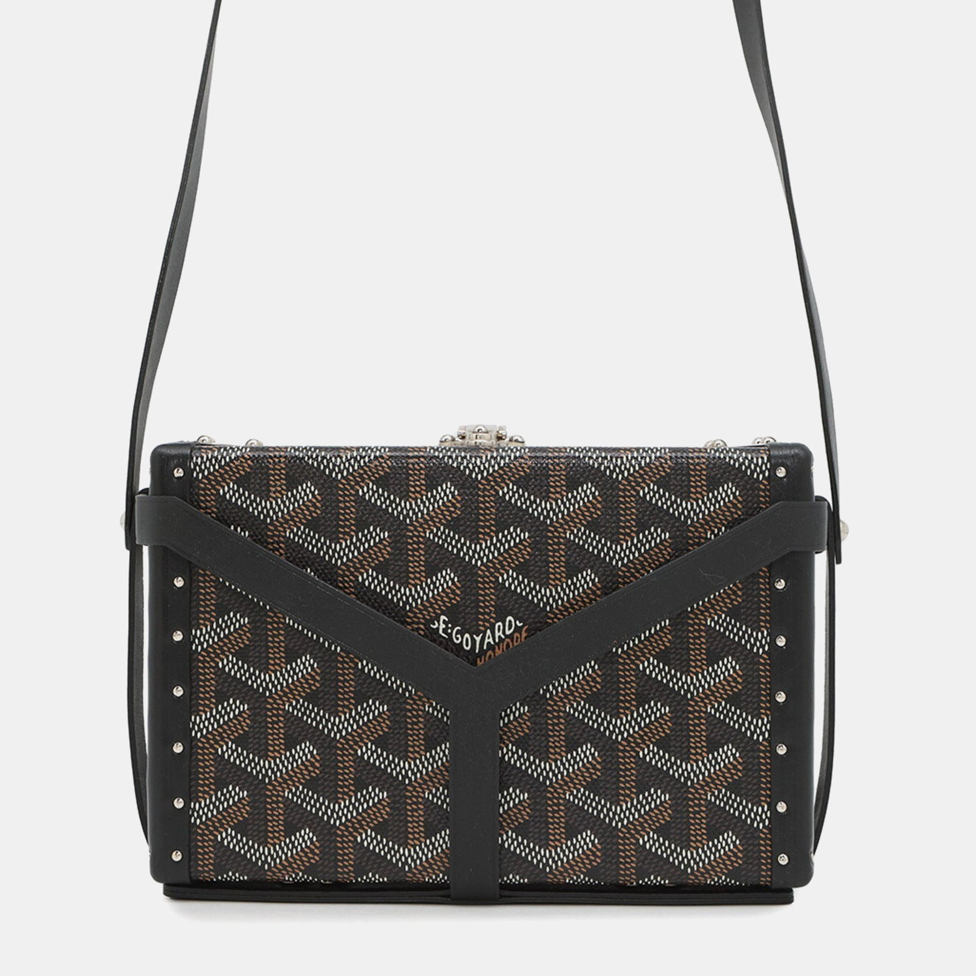 

Goyard Shoulder Bag Minodiaire Trunk Leather Black