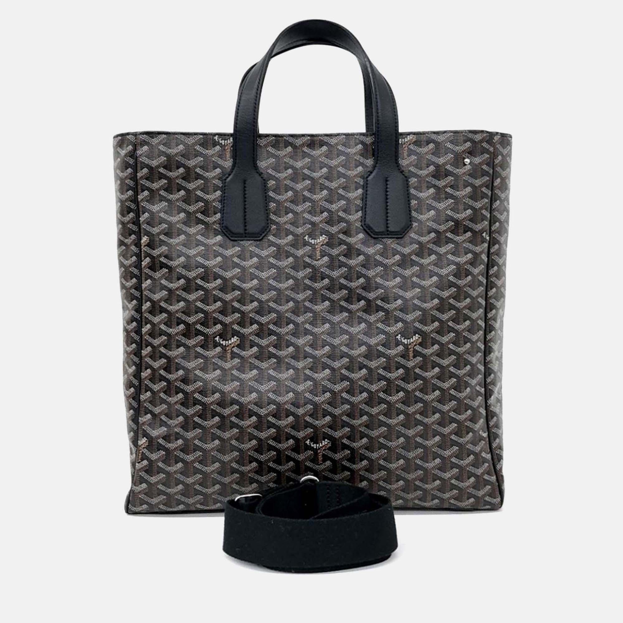 

Goyard Black Coated Canvas Voltaire + Strap