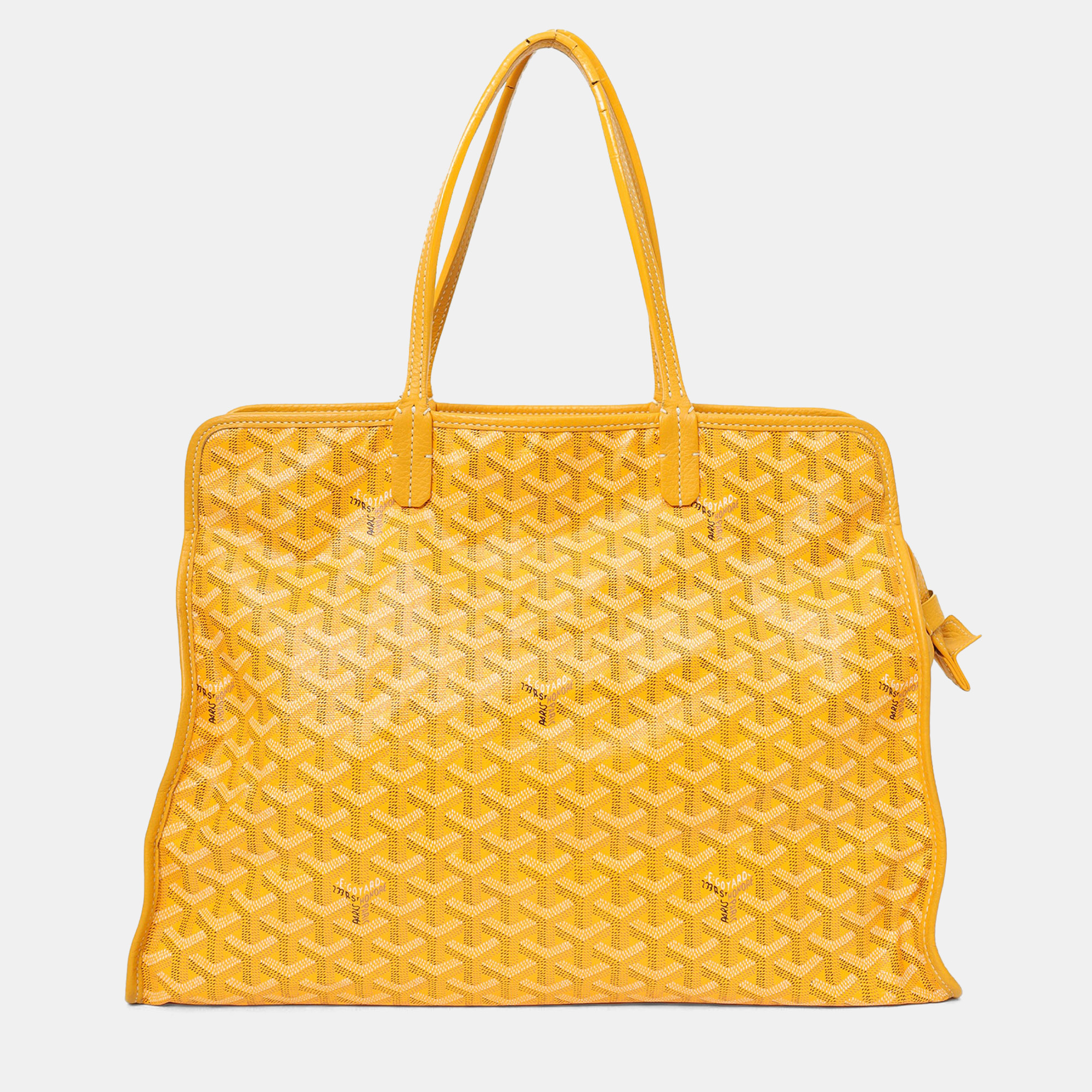 

Goyard Yellow Goyardine Sac Hardy PM Zip Dog Bag
