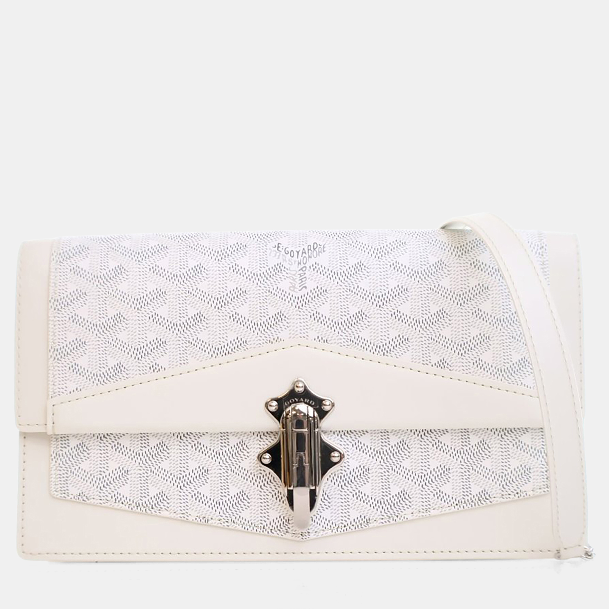 Click to view more detailed imagery on our partner's website Pre-owned Goyard Ine Duchesse Caroline-marie Bag In White