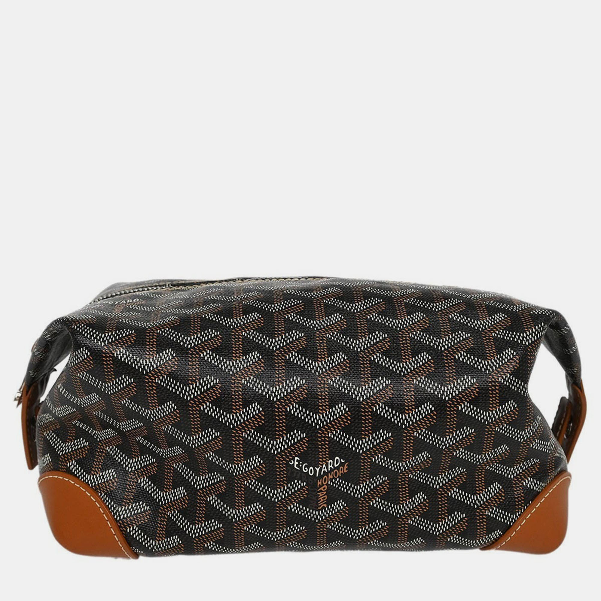

Goyard Black Boeing 25 Trousse Pouch Clutch Bag