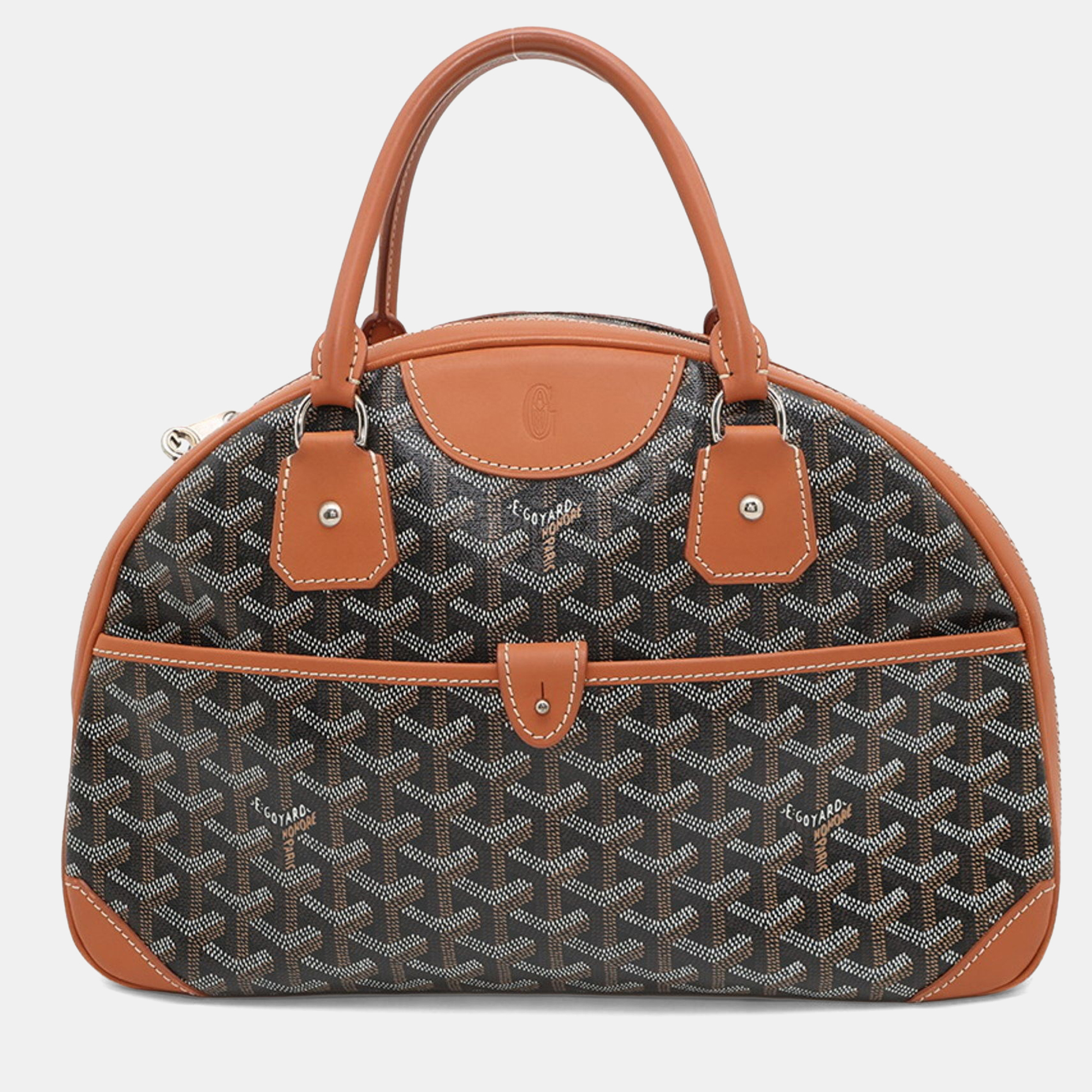 

Goyard Saint Jeanne Leather Handbag, Black