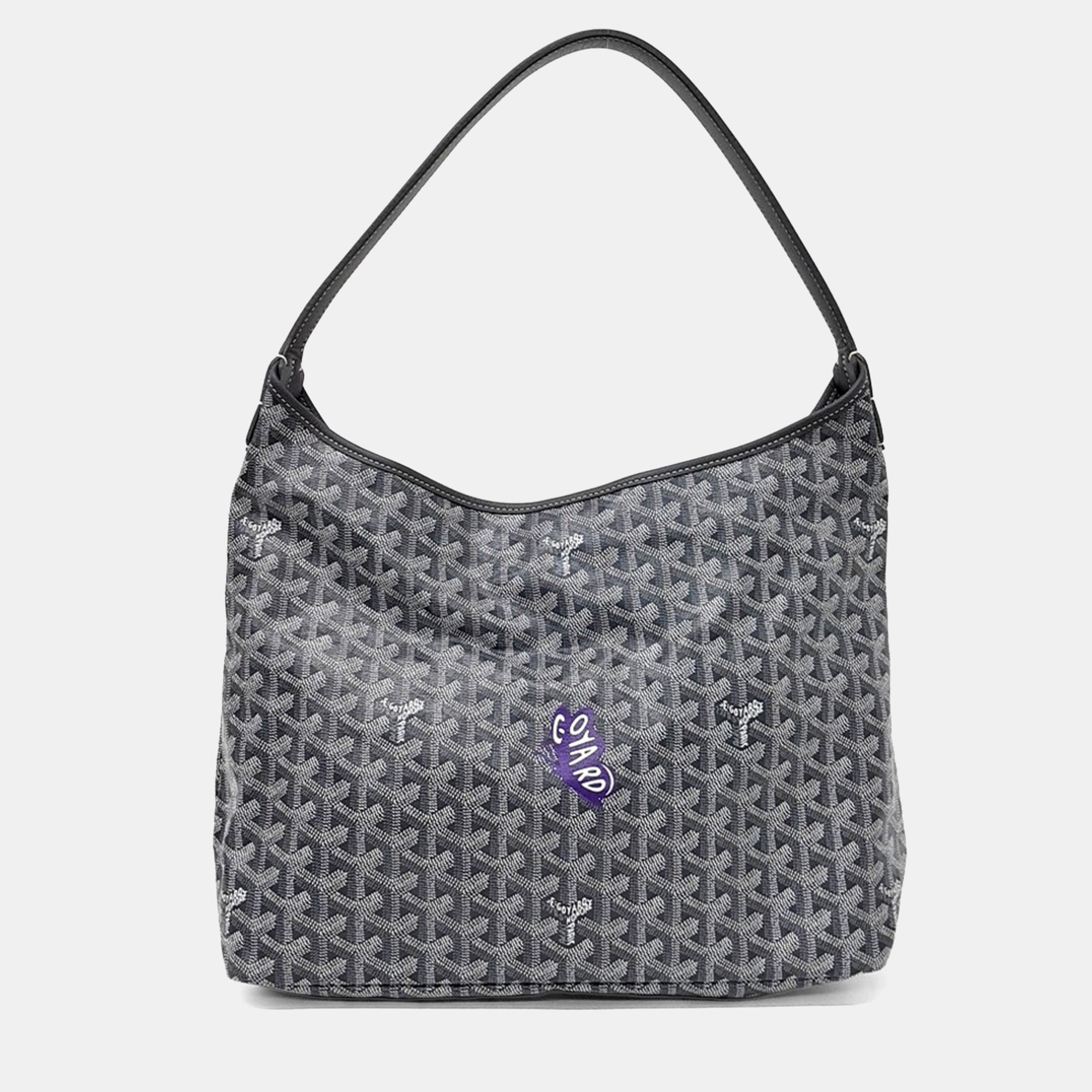 

Goyard Black PVC Macage Boheme Hobo Bag PM