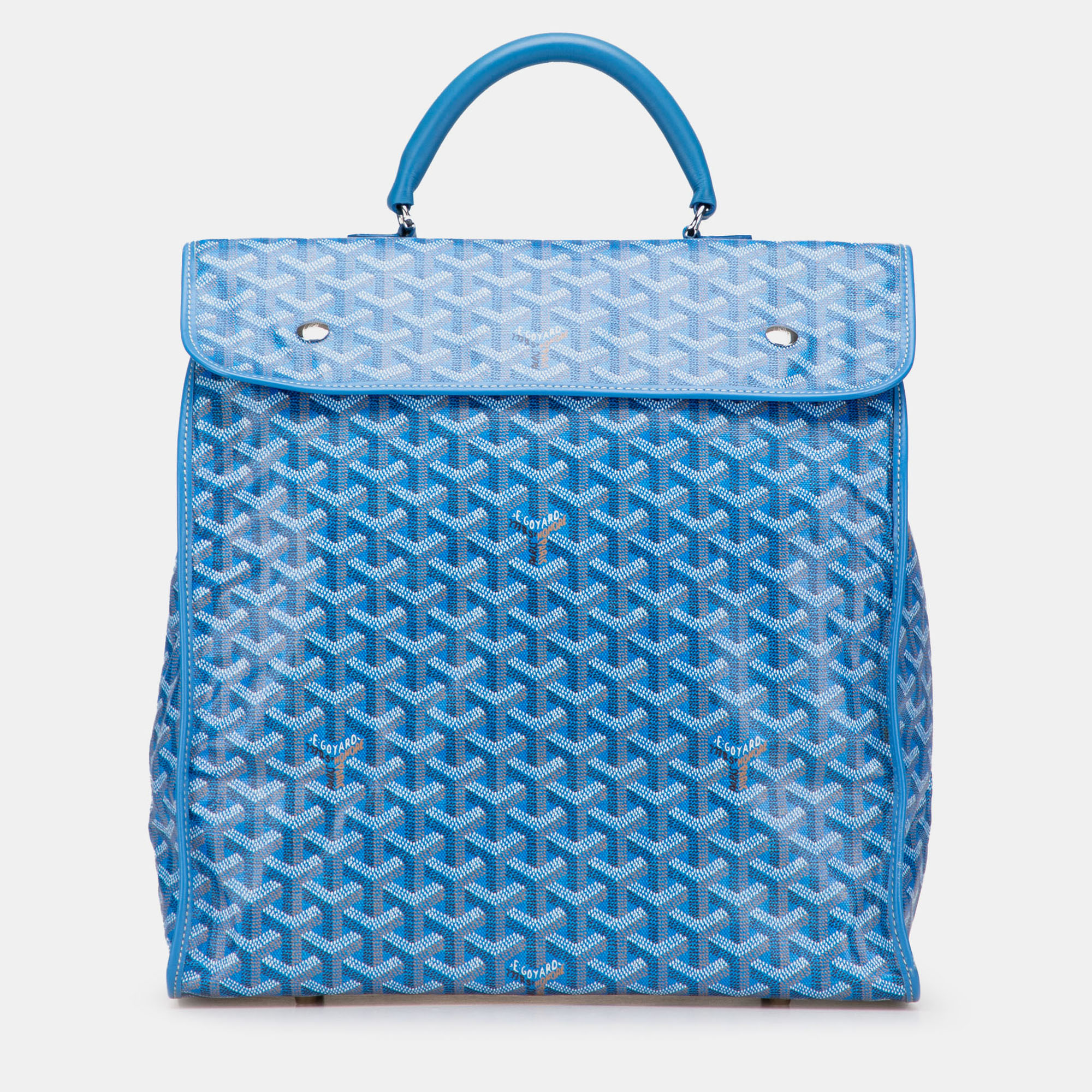 

Goyard Blue Goyardine Saint Leger Backpack