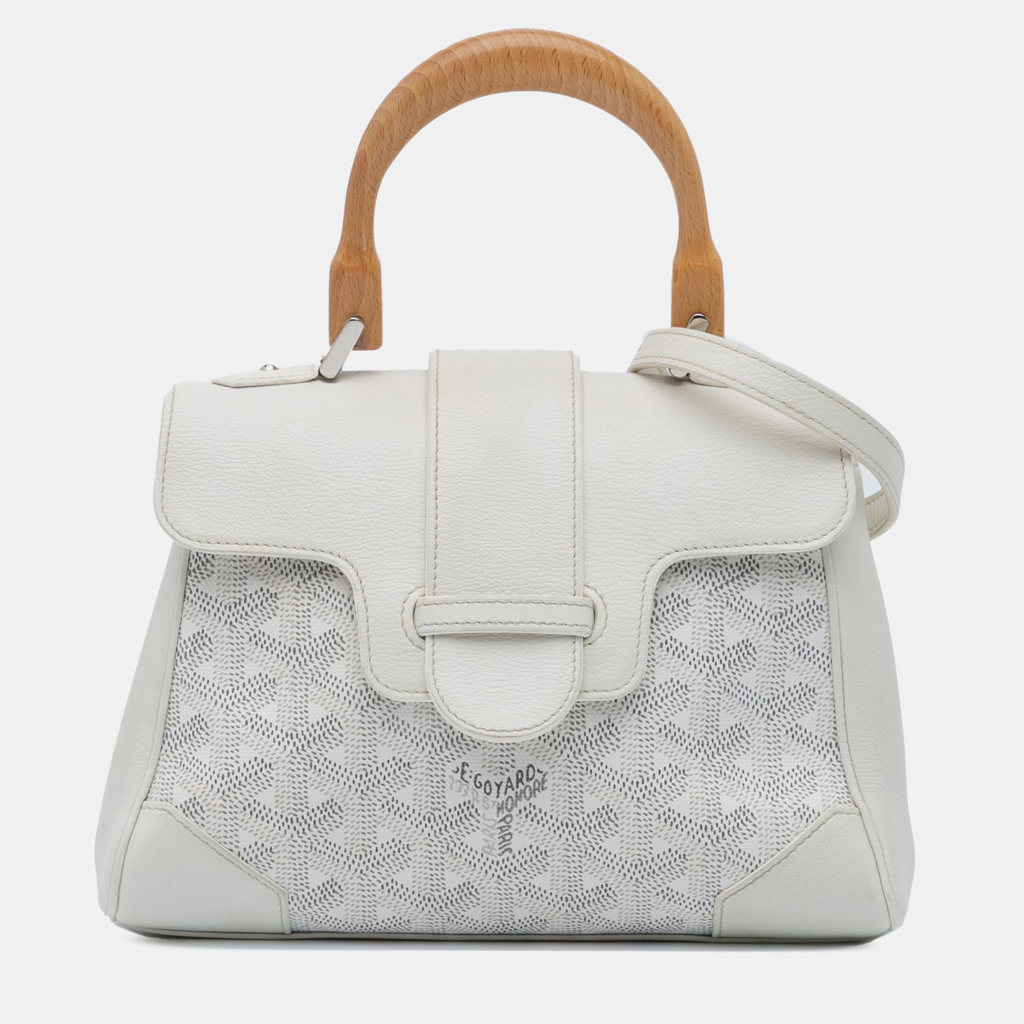 

Goyard White Mini Goyardine Saigon Souple