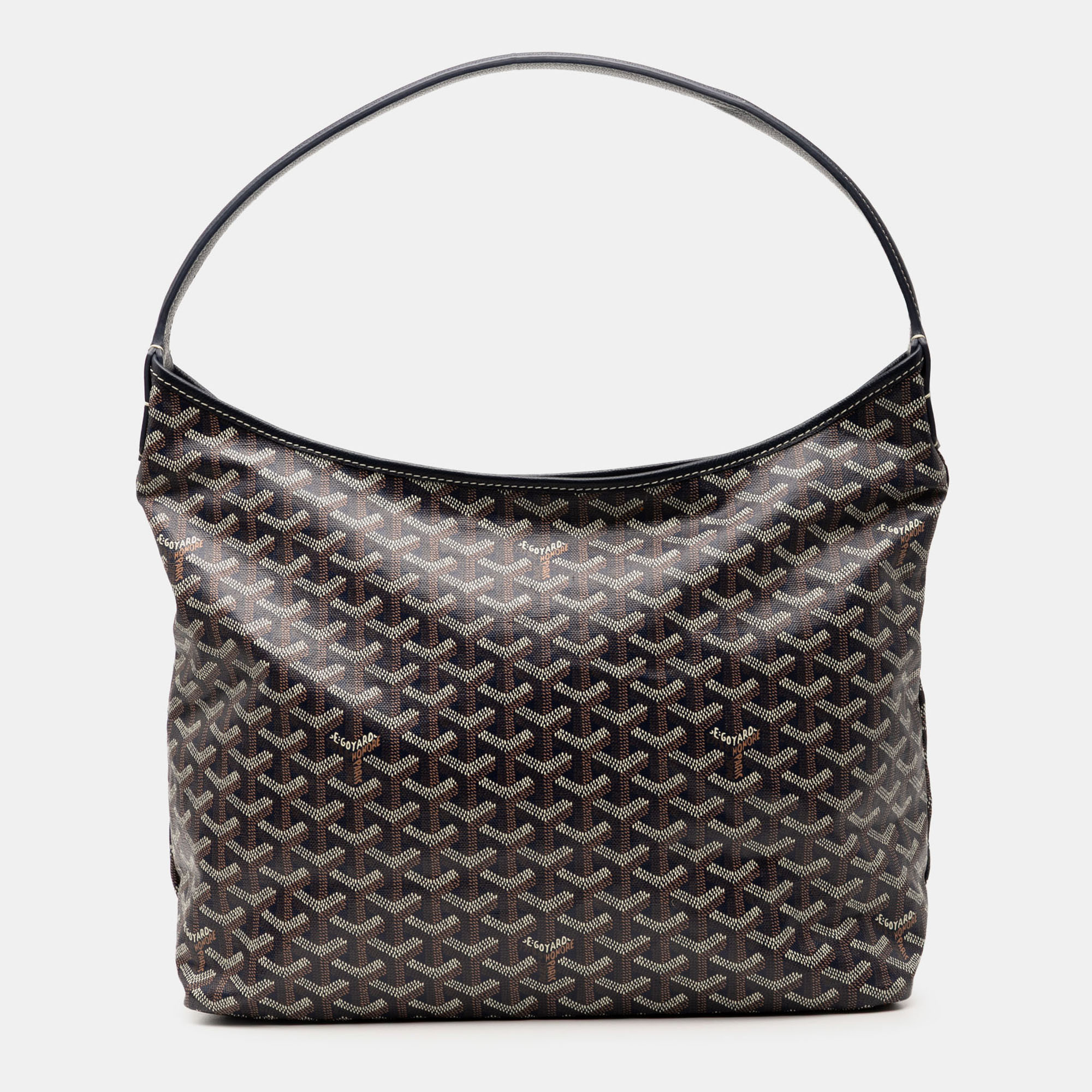 

Goyard Black Goyardine Boheme Hobo