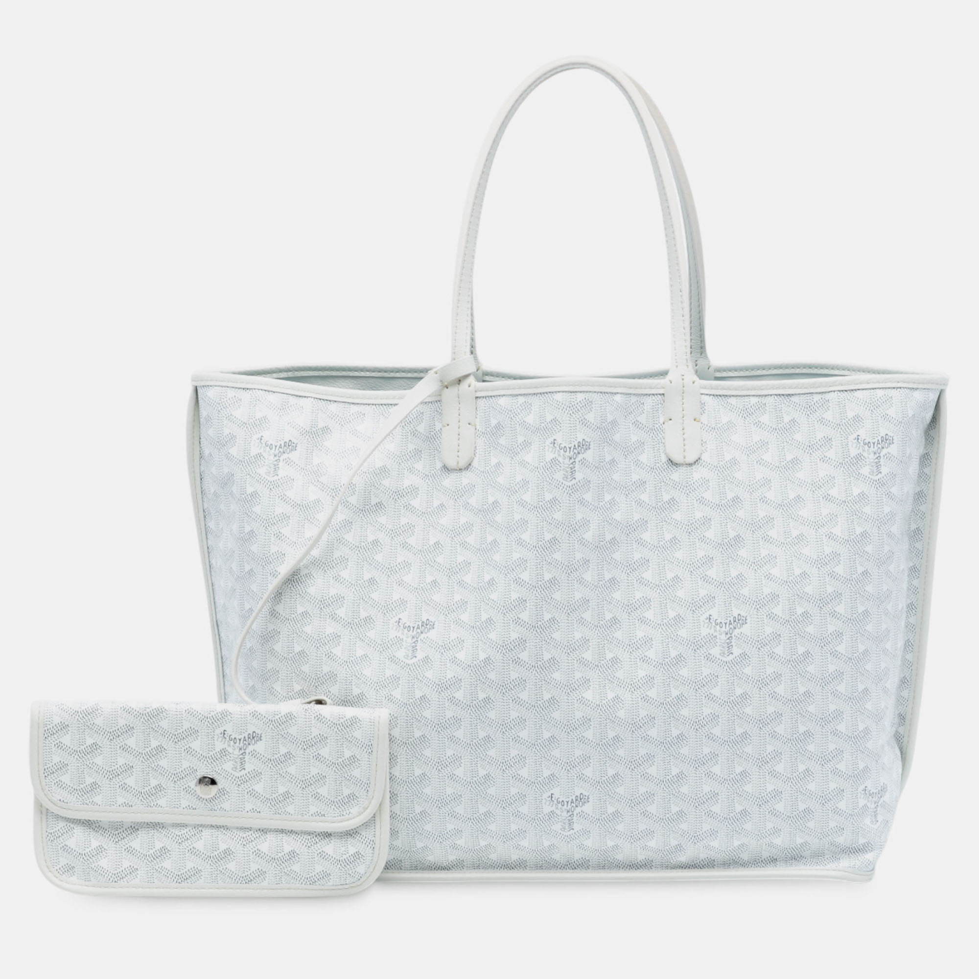 

Goyard White Goyardine Reversible Anjou PM