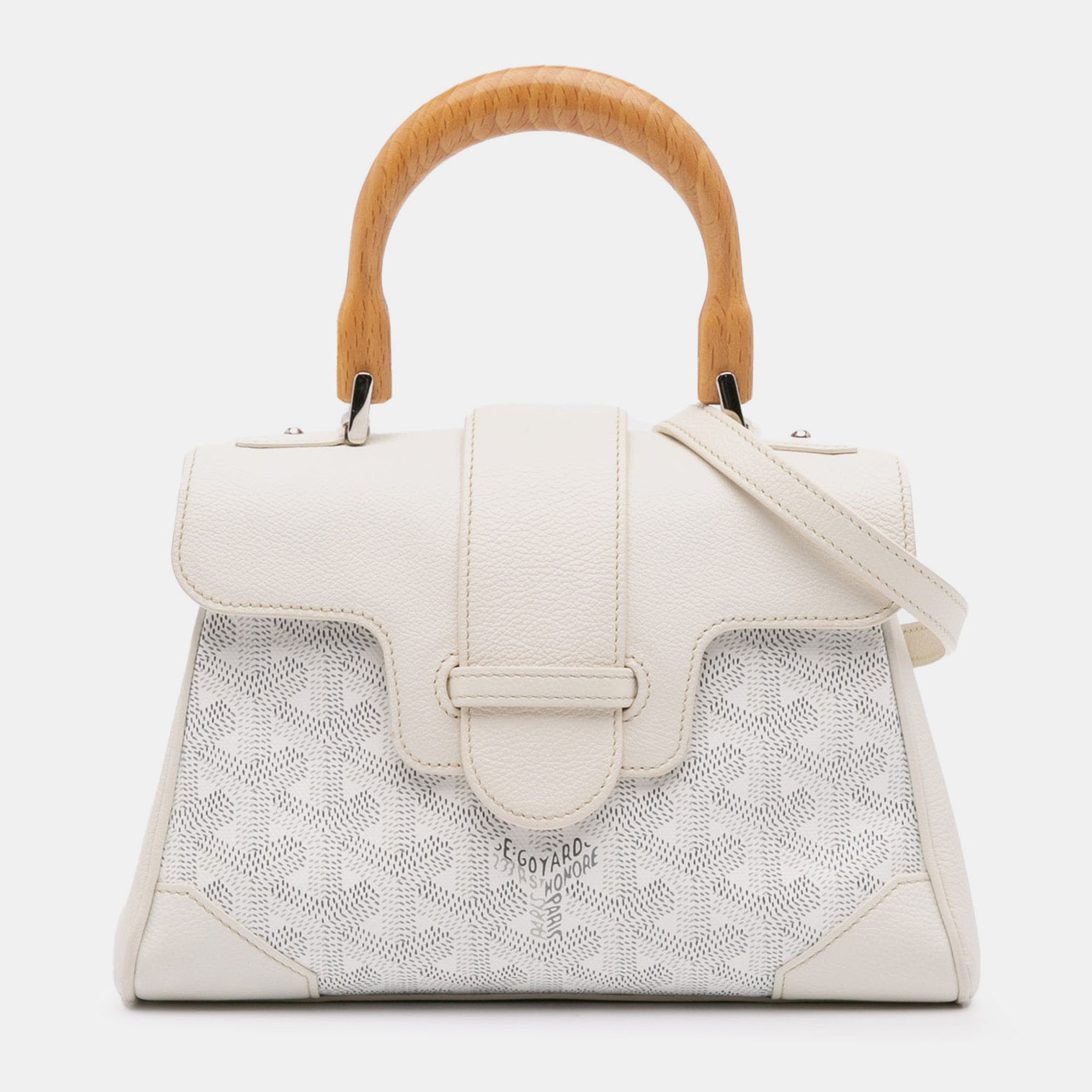 

Goyard White Mini Goyardine Saigon Souple