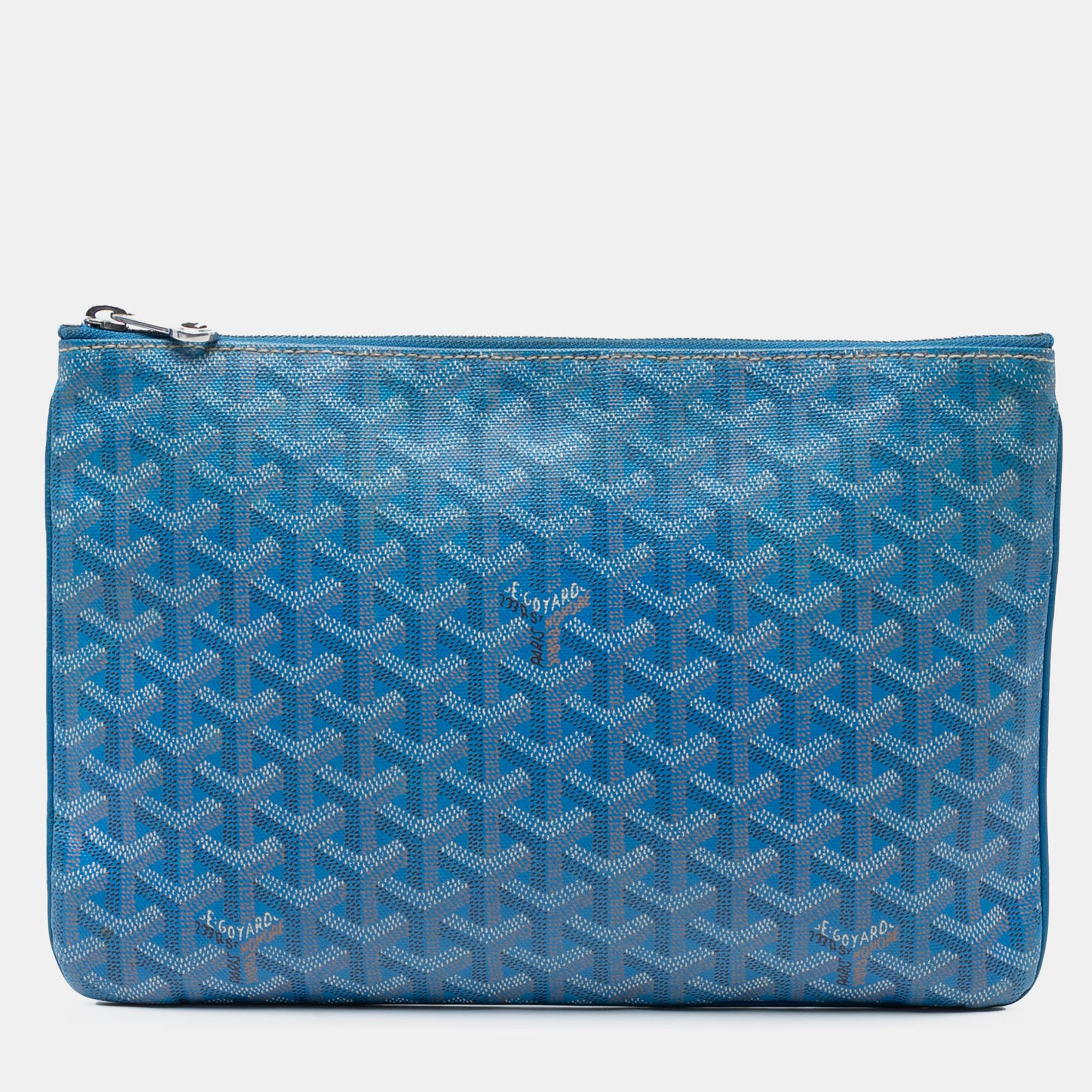 

Goyard Blue Goyardine Senat MM