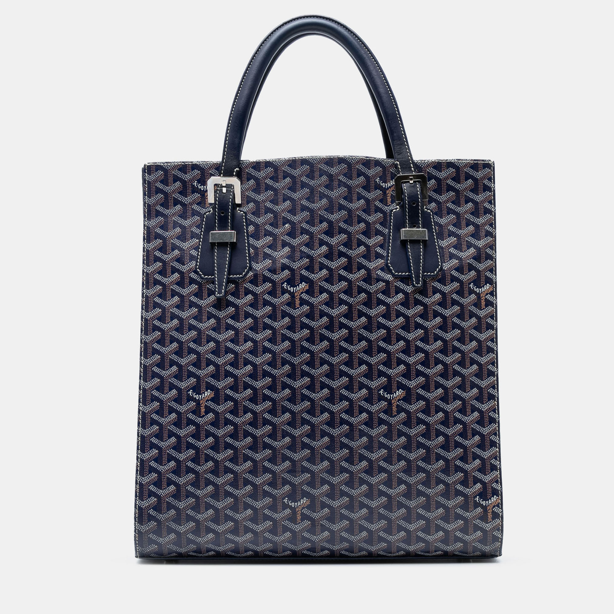 

Goyard Blue Goyardine Comores Tote GM