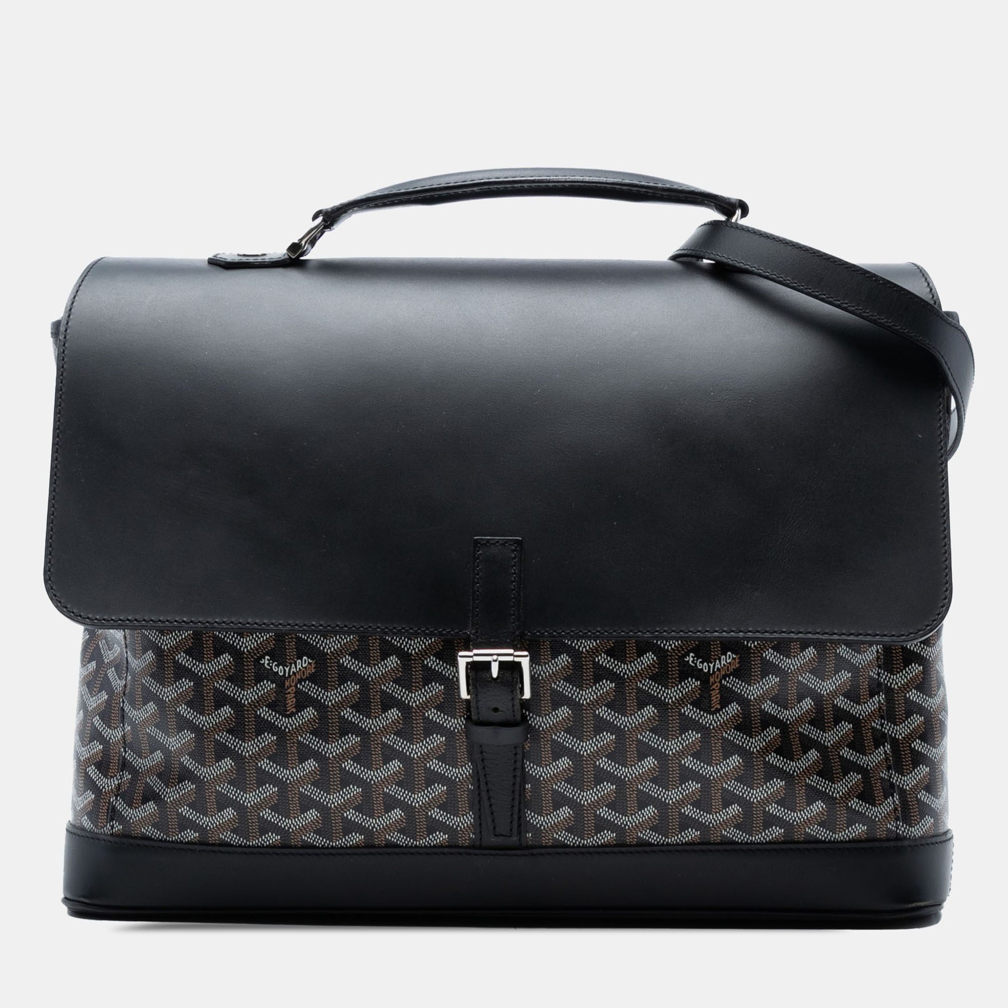 

Goyard Black Goyardine Citadin Briefcase
