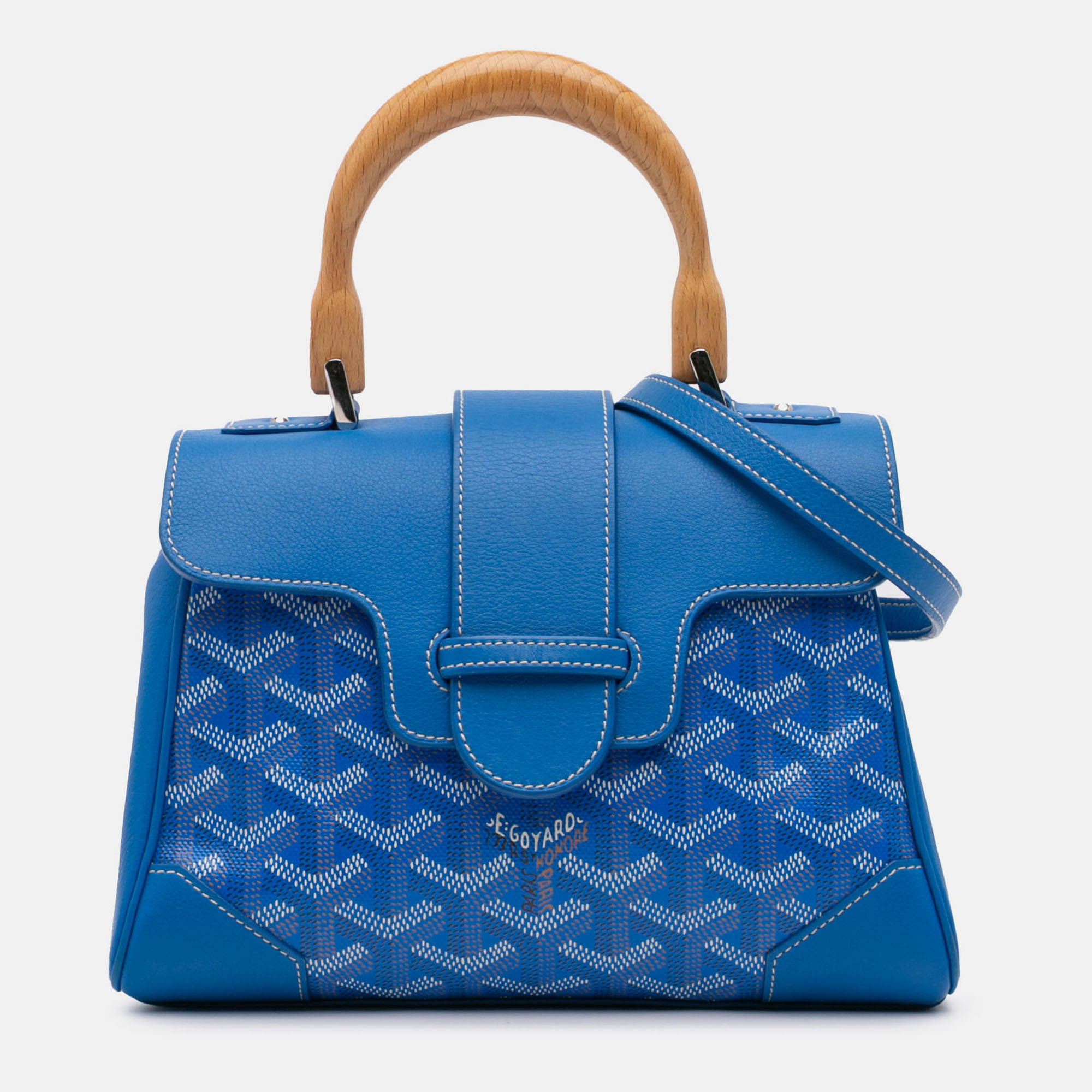 

Goyard Blue Mini Goyardine Saigon Souple