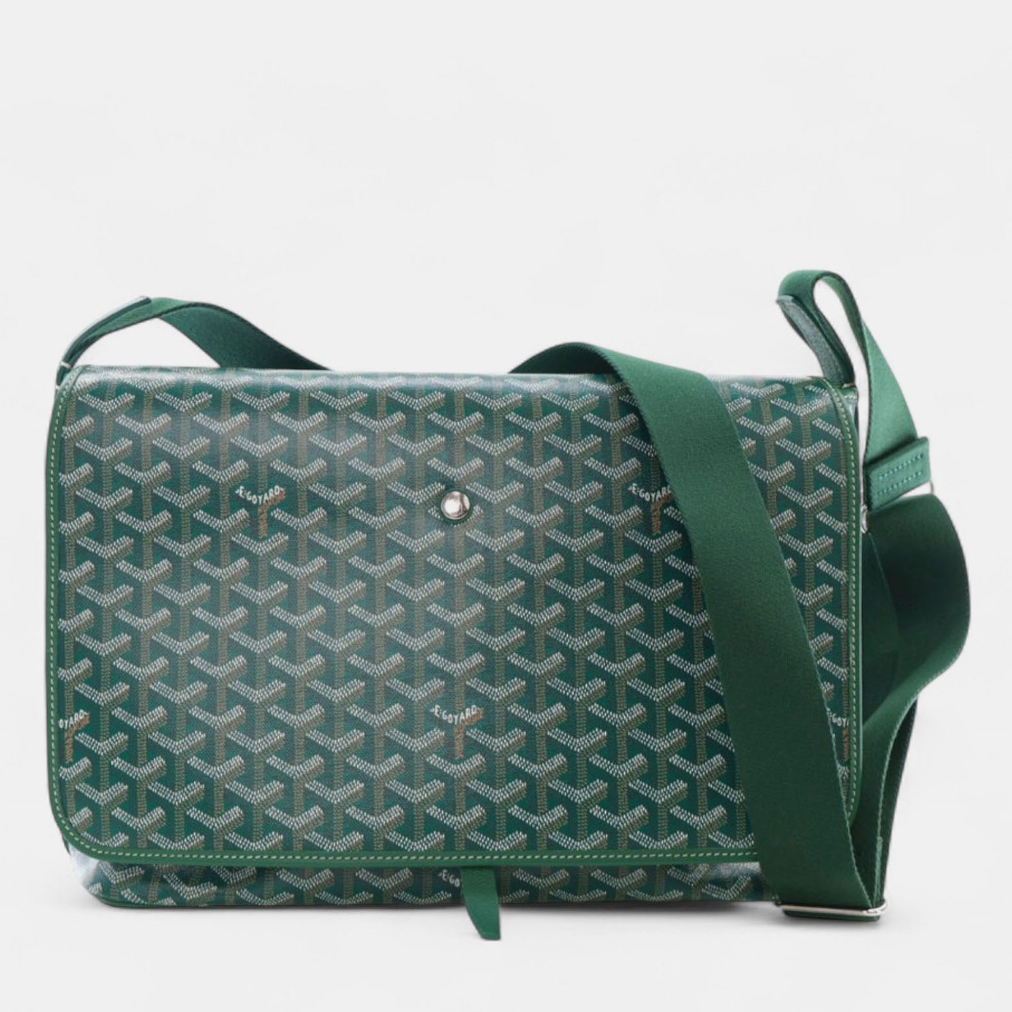 

Goyard Green Goyardine Capetien MM Messenger