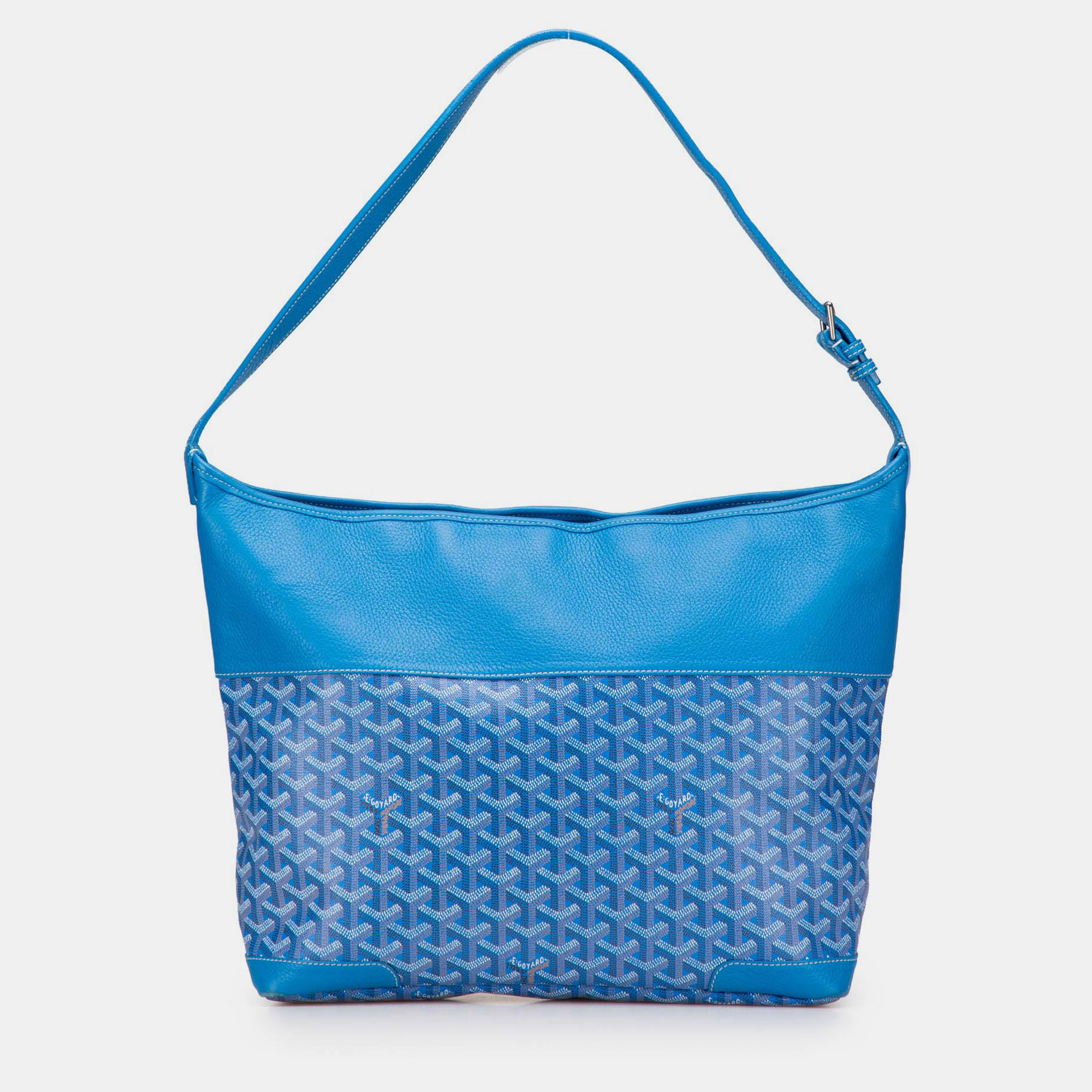 

Goyard Blue Goyardine Grenadine Hobo