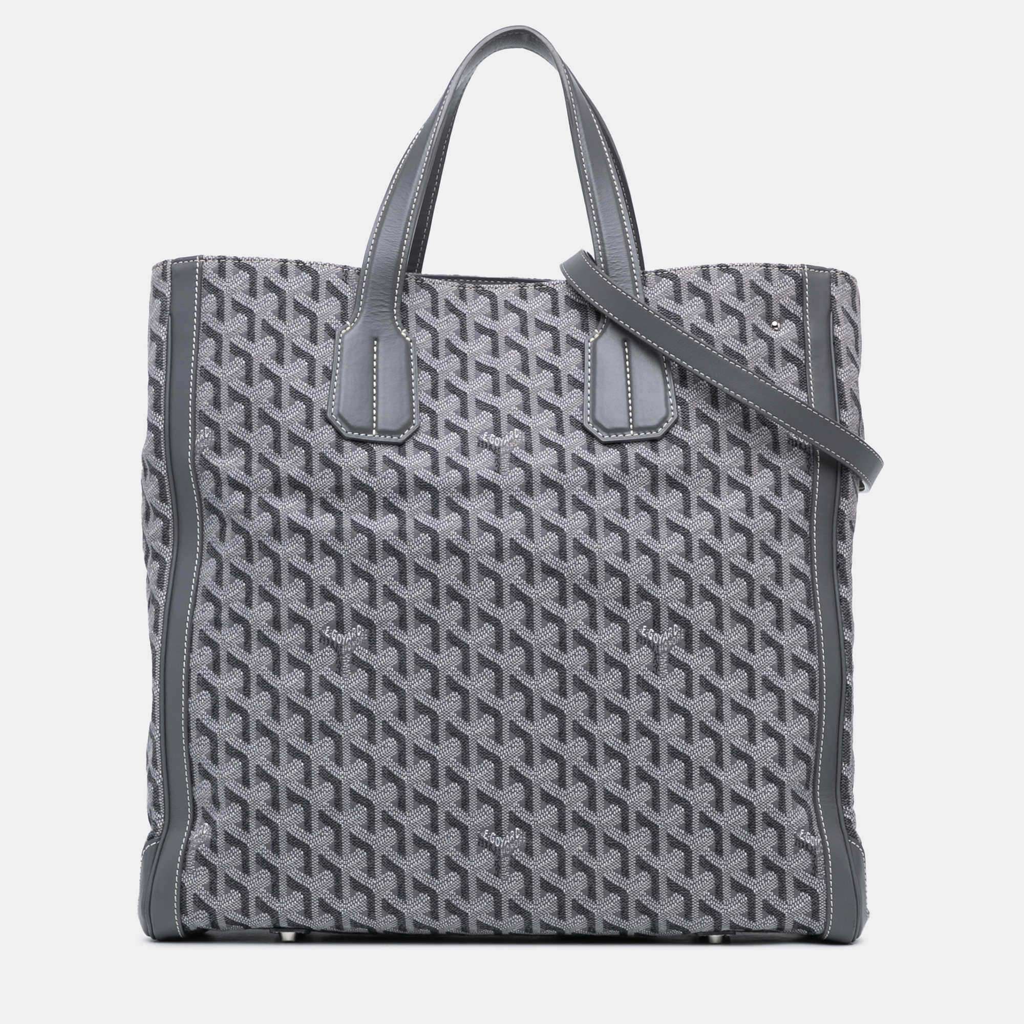 

Goyard Goyardine Voltaire Top Handle Bag, Grey
